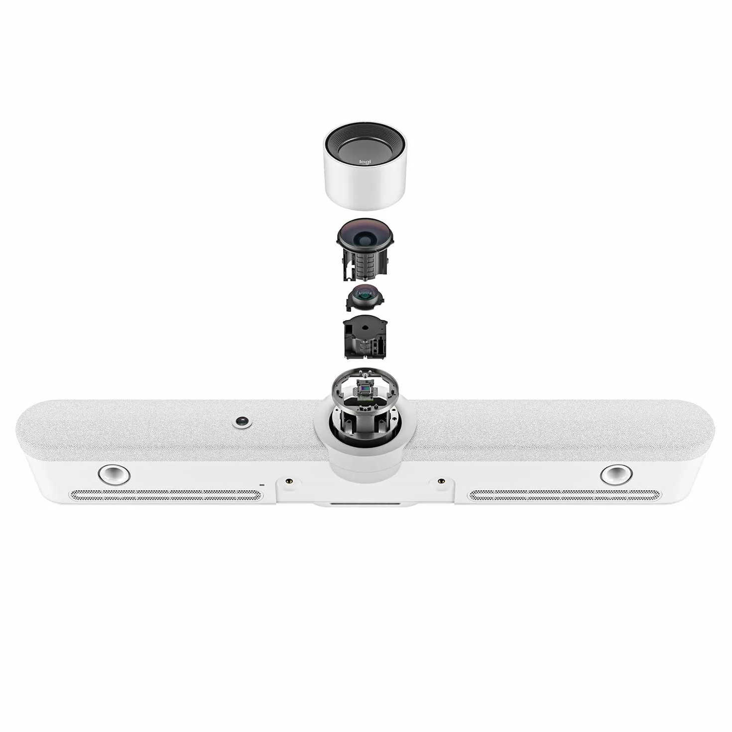 Logitech Rally Bar - 4K, 30fps, 90° FOV, 15x Zoom, Weiß