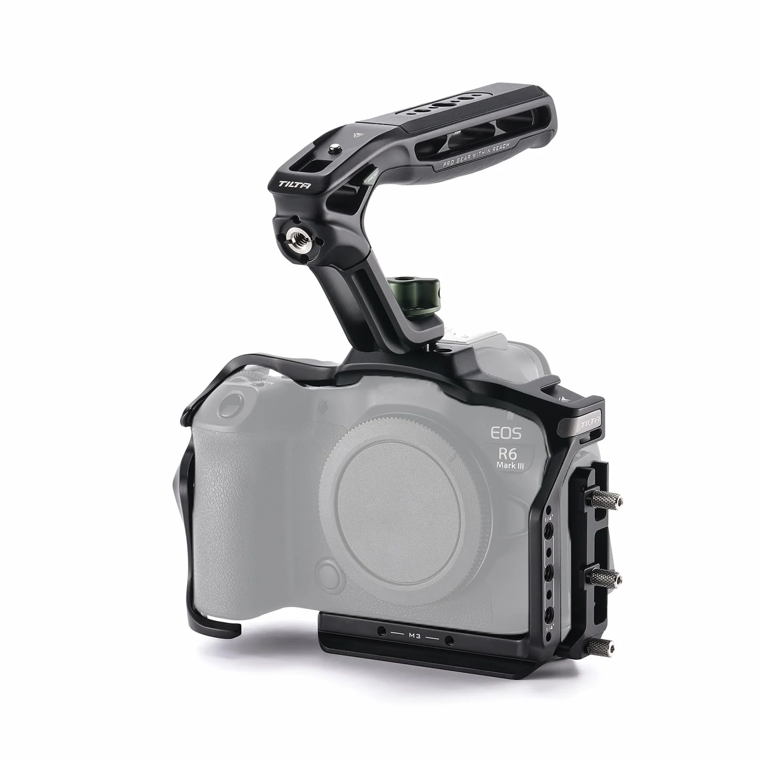 Tilta Gabbia R6 Mark III, Kit Leggero per Gabbia Fotocamera Compatibile con R6 Mark III/R5 Mark II con Impugnatura Superiore Xeno - Nero TA-T99-A-B