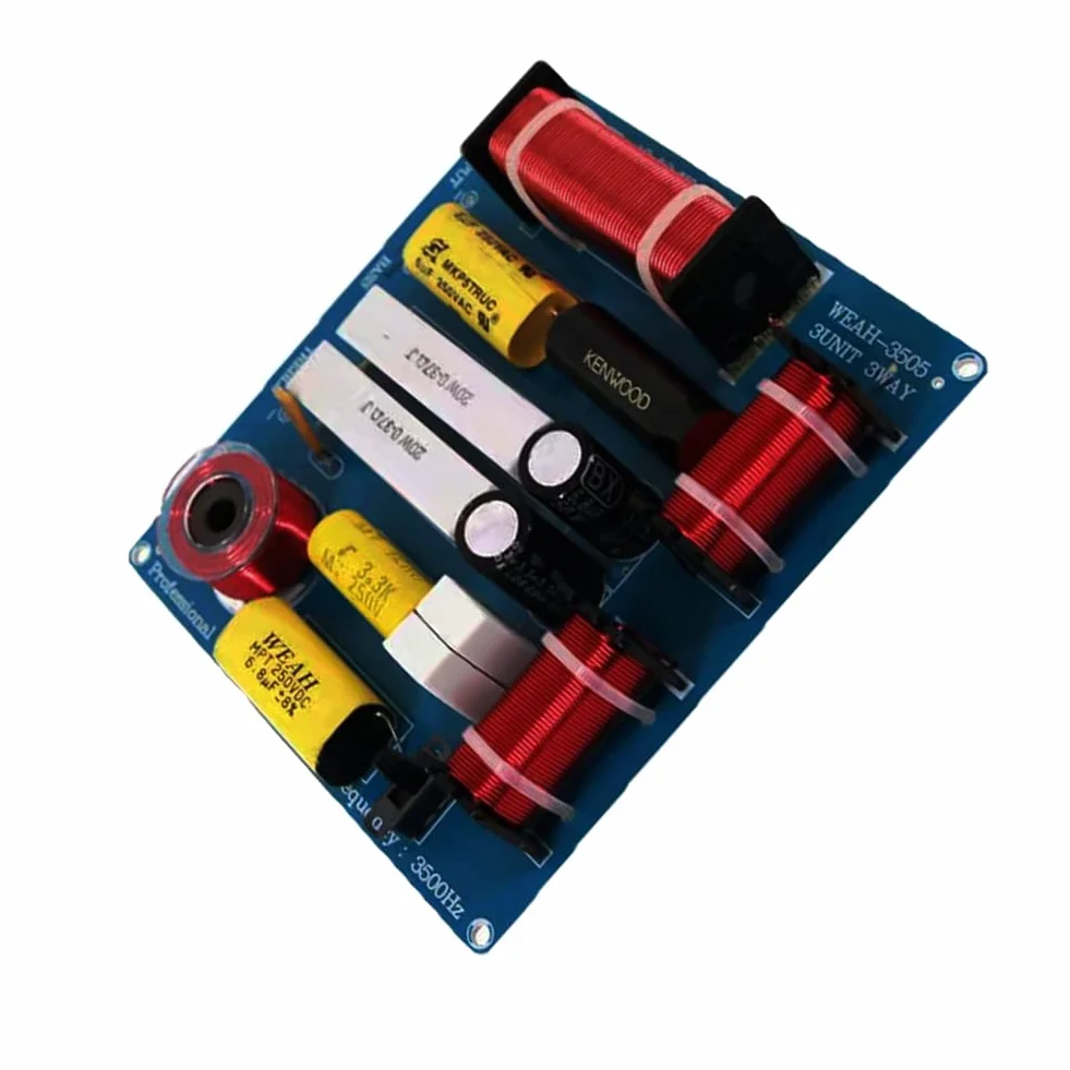 2PCS Altoparlante Divisore di Frequenza Crossover 3 Vie 300W HiFi Audio Altoparlanti Alti Bassi Medi 3 Unità Filtro Crossover per 3-5 Pollici Altoparlanti