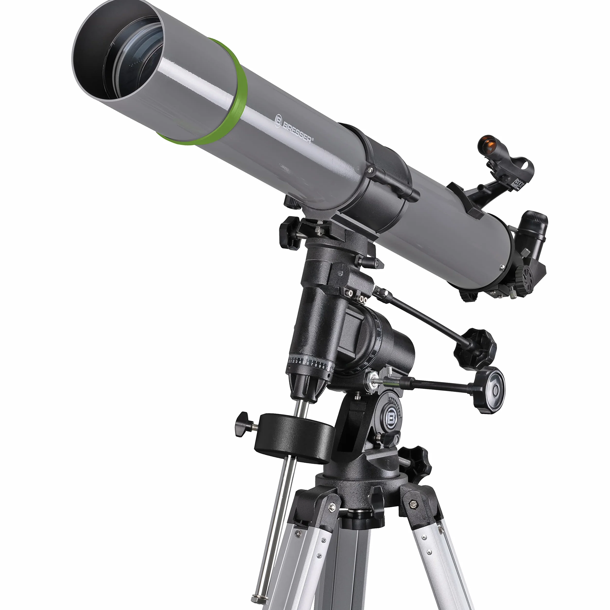 BRESSER SpaceExplorer, 90/900 EQ3 TELESCOPIO ASTRONOMICO, nero/grigio