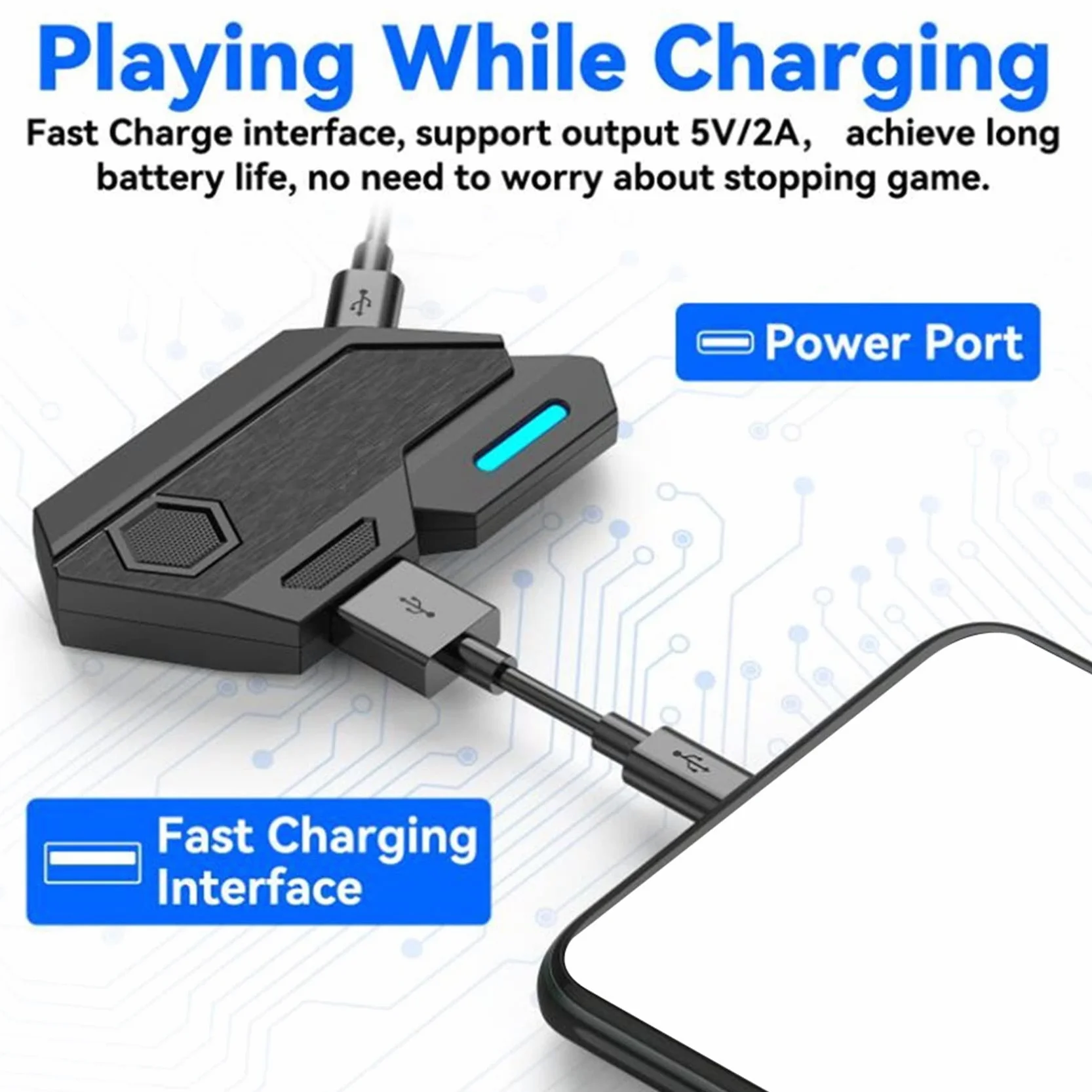 Gamepad Mobile per Controller Tastiera Gaming Mouse Converter Bluetooth per IOS Android Game Adapter, Mix SE Set