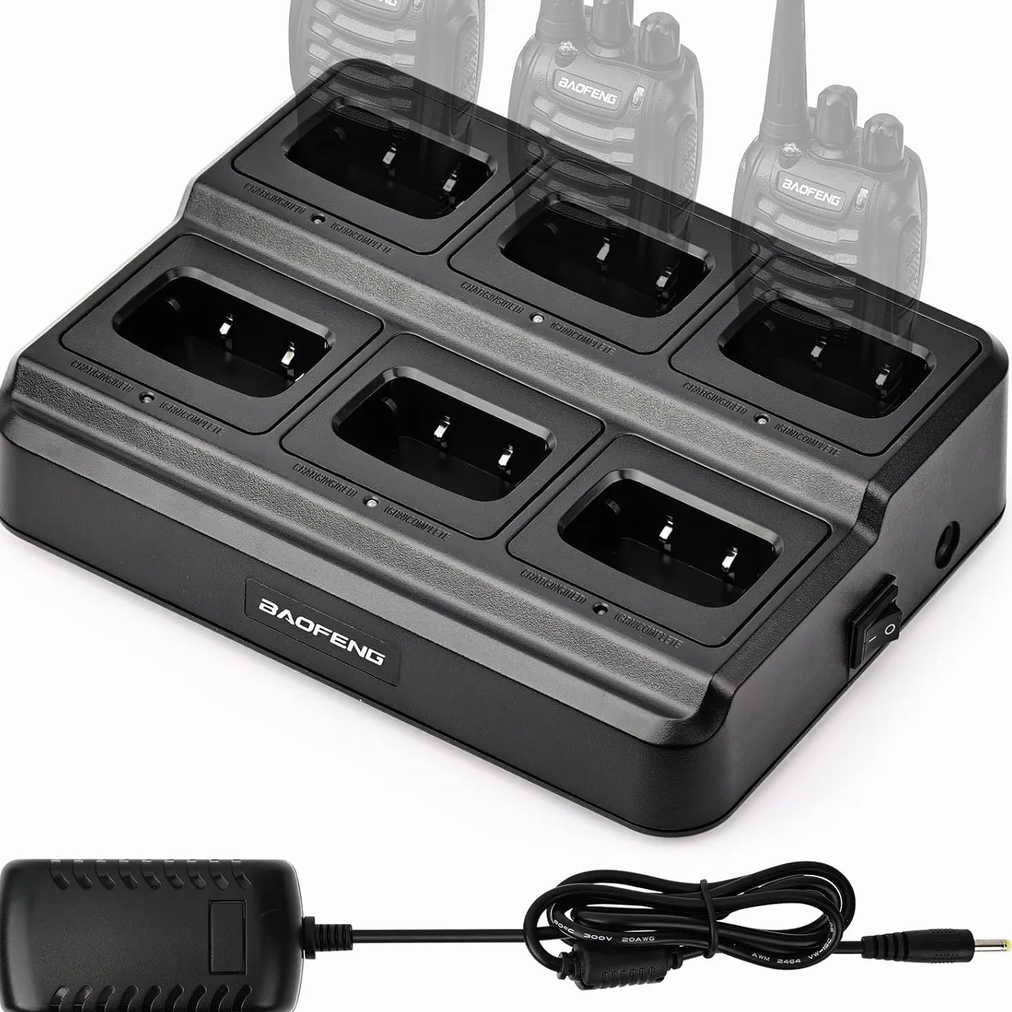 BAOFENG 888S Caricatore multiplo per walkie-talkie BF-888S H-777 BF-88ST 88E