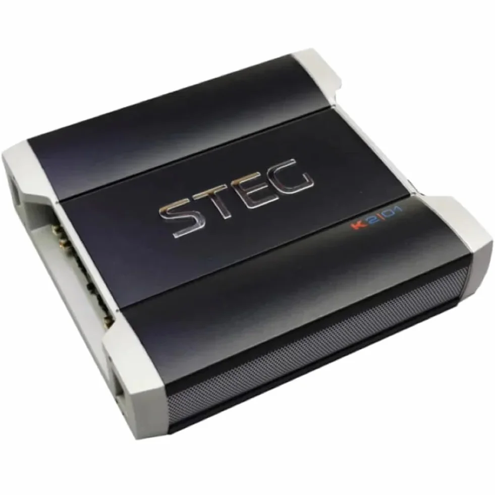 STEG K2.01 amplificatore a 2 canali da competizione spl da 365 x 2 watt rms stabile a 1 ohm per porte portiere sportelli auto, 1 pezzo