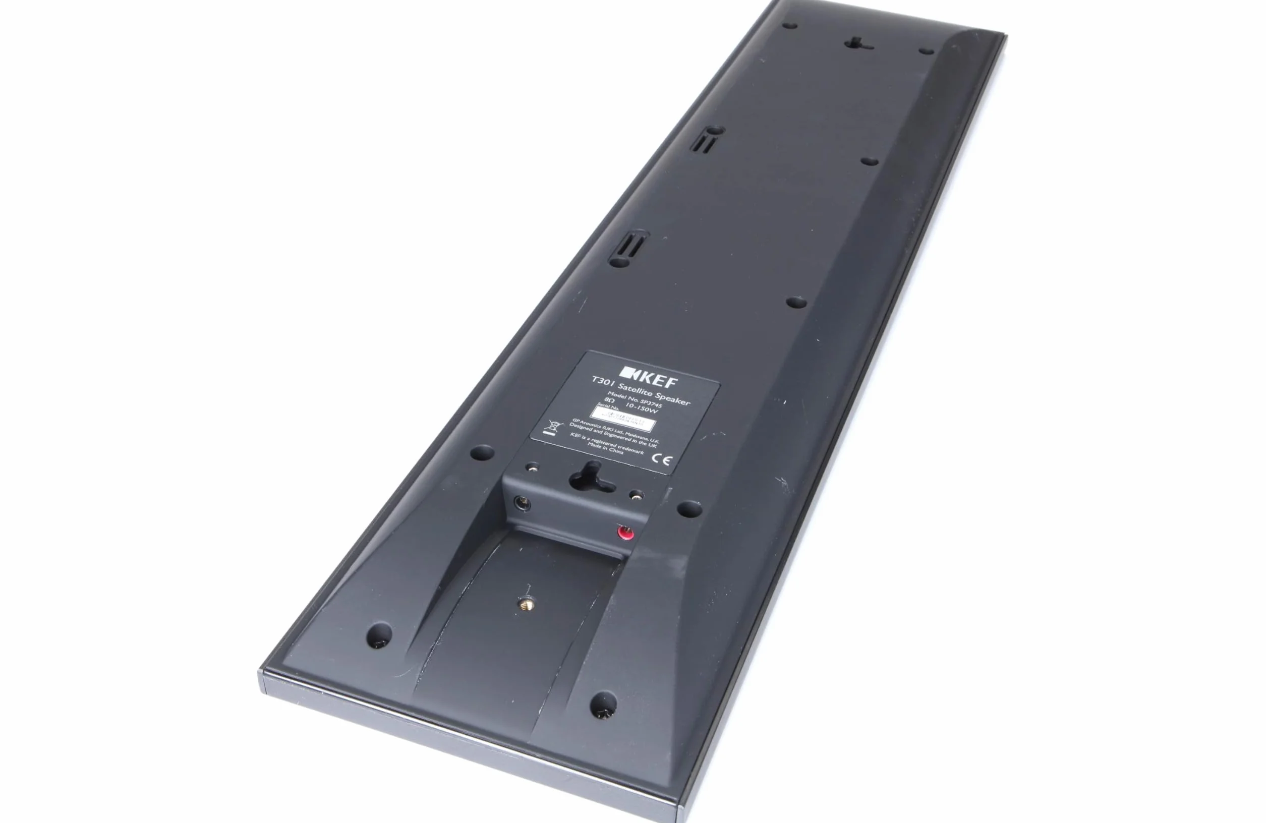 KEF T301 Lautsprecher Schwarz Paar|Ultra Flach| 3,5cm tief|10-150W|HiFi|Heimkino|TV