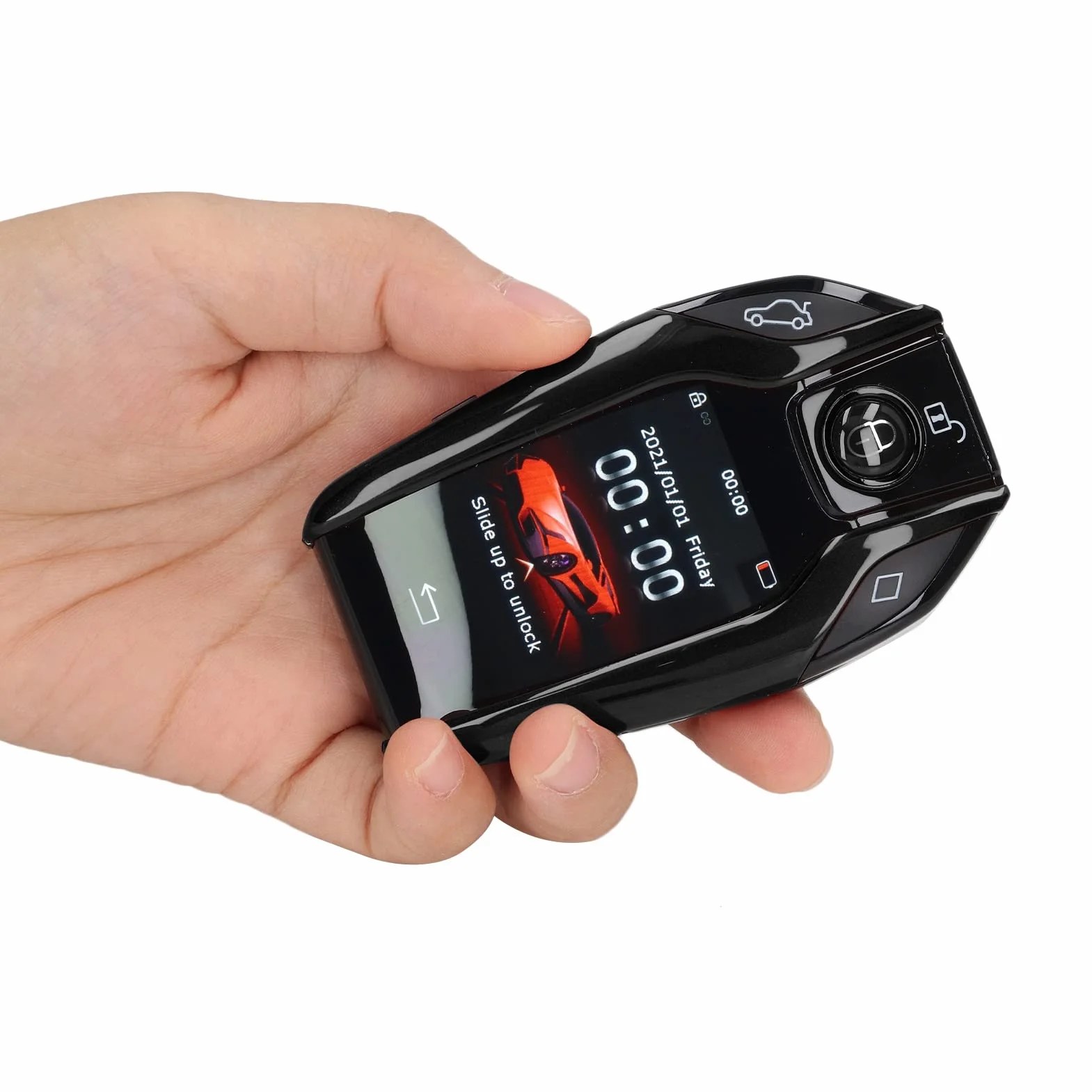 Universal TK800 LCD Touch Screen Smart Key Remote Keyless Entry Elettronica per auto Avviatori remoti per tutti i modelli di pulsante motore Start Stop(Nero)