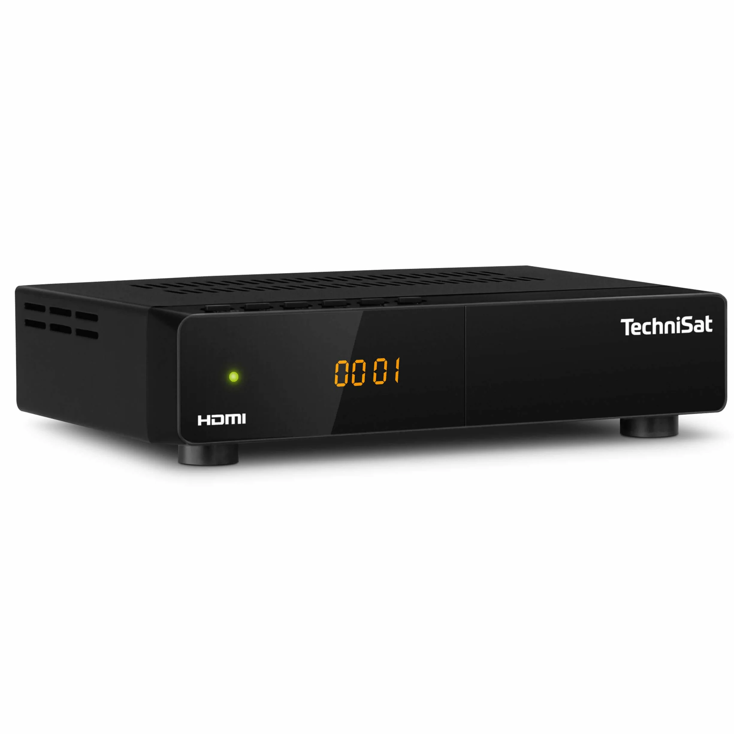 TechniSat HD-S 261 - Ricevitore satellitare HD digitale compatto (DVB-S/S2, HDTV, HDMI, lettore multimediale USB, lista programmi preinstallata, Timer die spegnimento, telecomando)