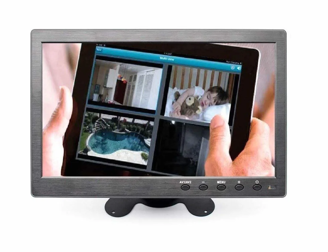 TEMPO DI SALDI Monitor LCD 10.1 Pollici, Full HD, HDMI, con Telecomando, per Auto Videosorveglianza