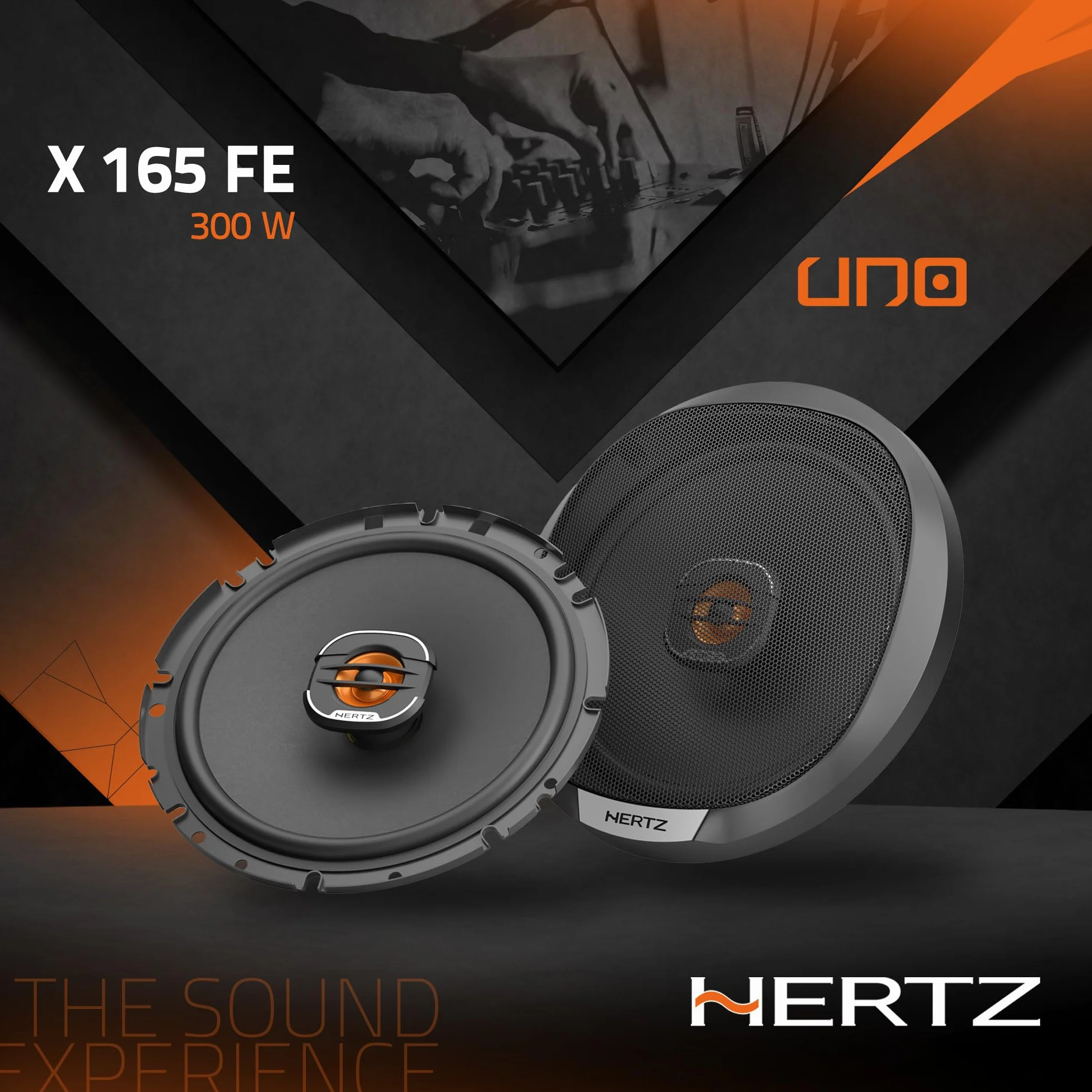Hertz X 165 Fan Edition 2-Way Coaxial Speakers 165/170mm 300W Peak 50W RMS 4 Ohm
