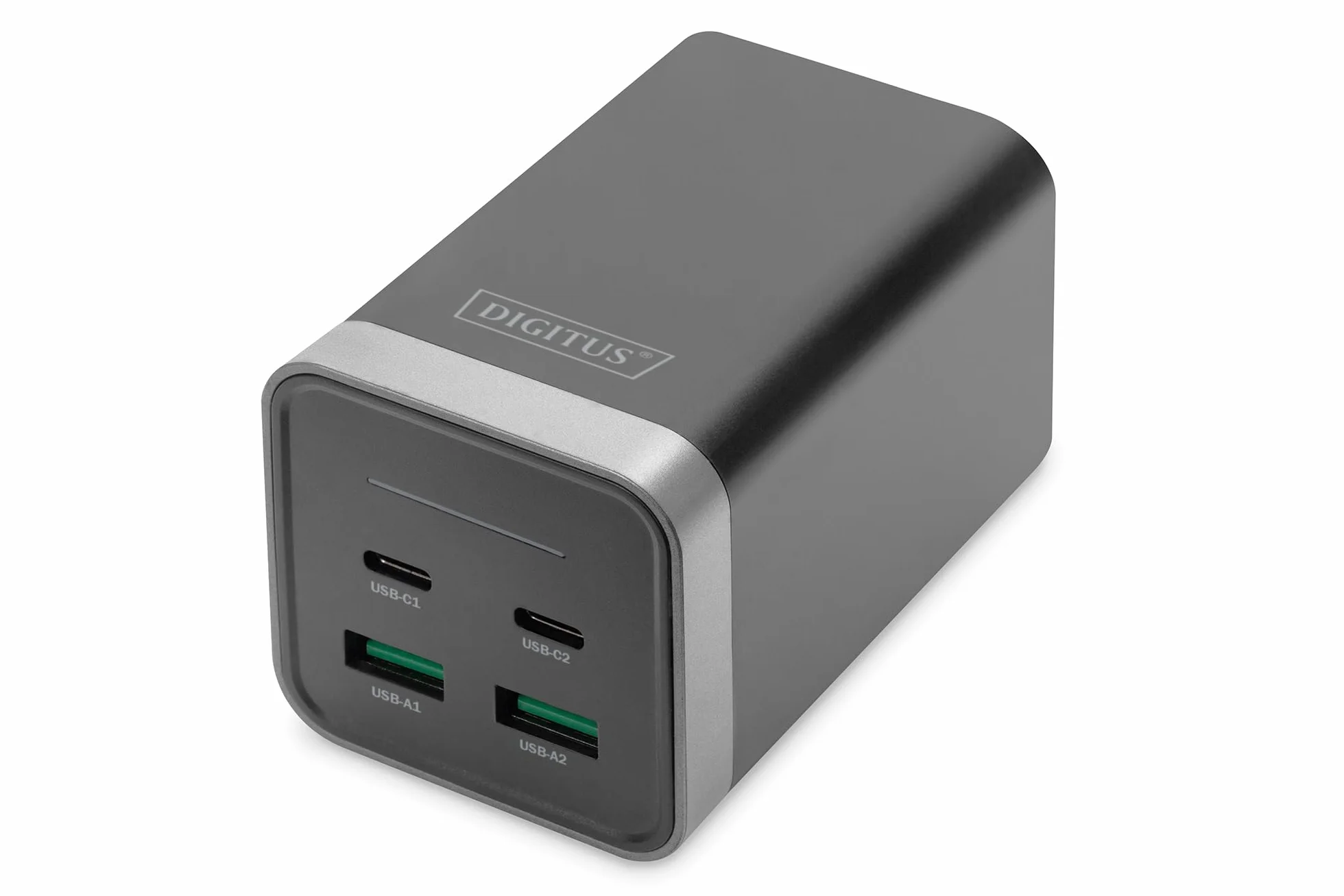 DIGITUS Caricabatterie universale GaN 150 W - 2 porte USB-C - 2 porte USB-A - Caricabatterie veloce Power Delivery 3.0 (PD 3.0) - Per iPhone, iPad, Samsung Galaxy, Pixel, Xiaomi, Motorola, Huawei