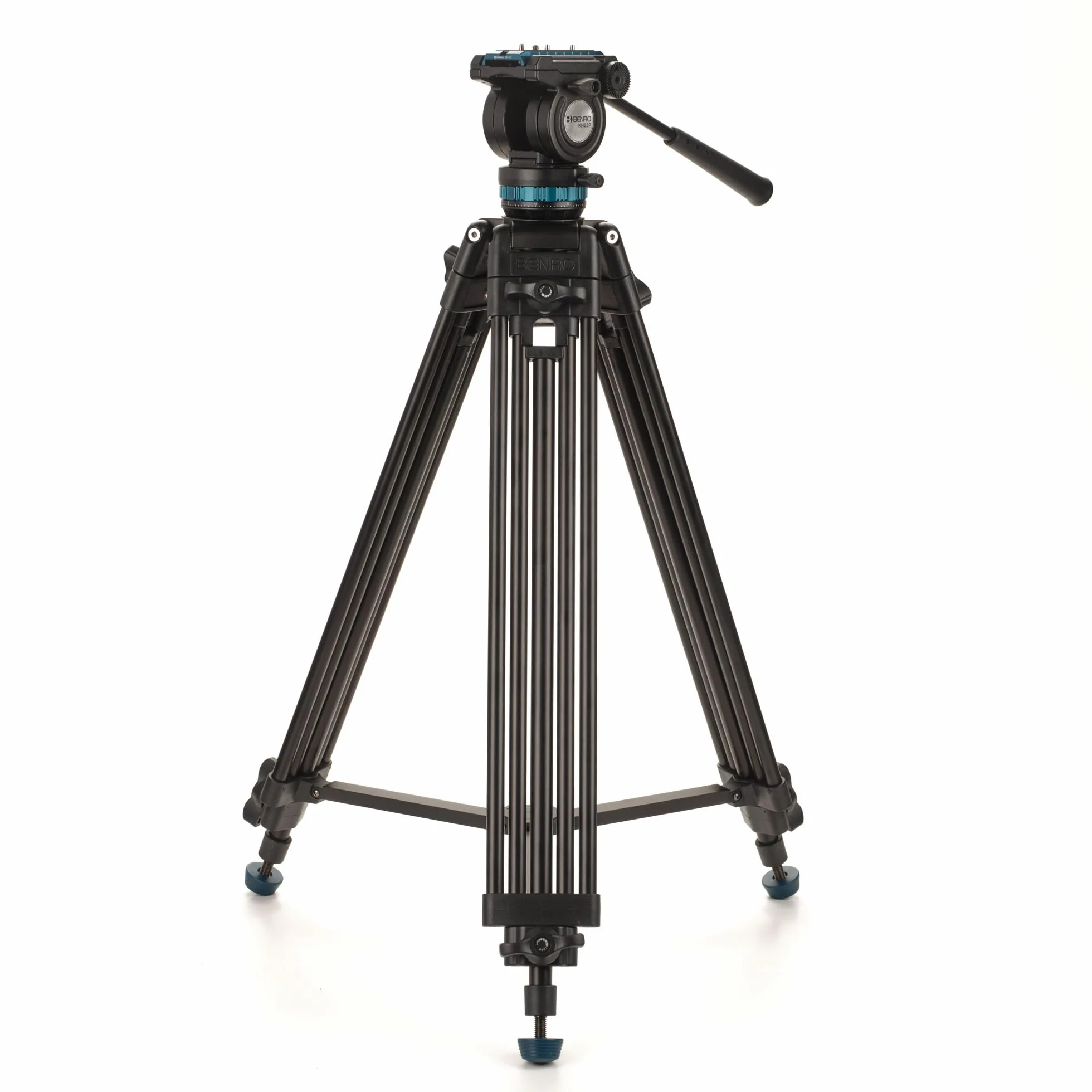 KH25PC - Treppiede video con testa, carico utile di 15 libbre, trascinamento continuo della panoramica, piastra per fotocamera anti-rotazione (KH25PC)