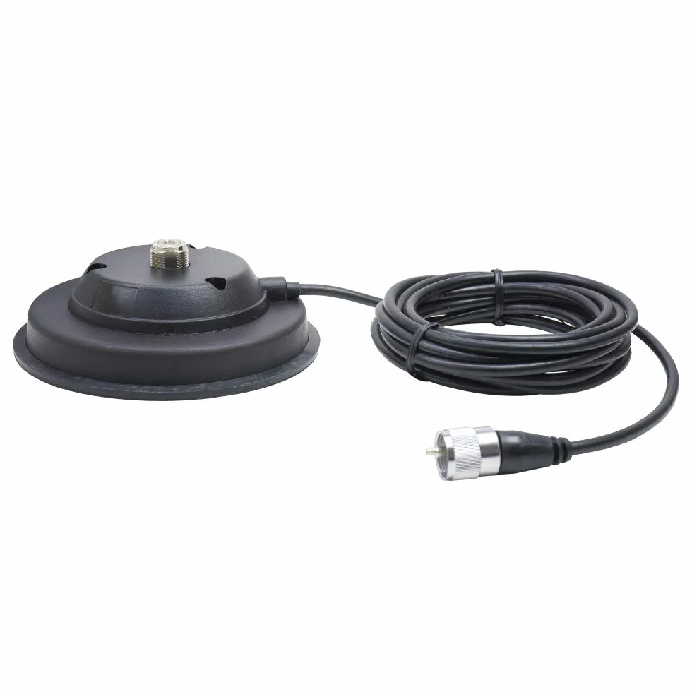 Antenna CB PNI ML100, 100 cm di lunghezza, Base Magnetica 125 mm incluso, 26-30MHz,250W, Spina Pl259 Con Cavo Coassiale 4 m, Ricetrasmettitore Per Veicolo