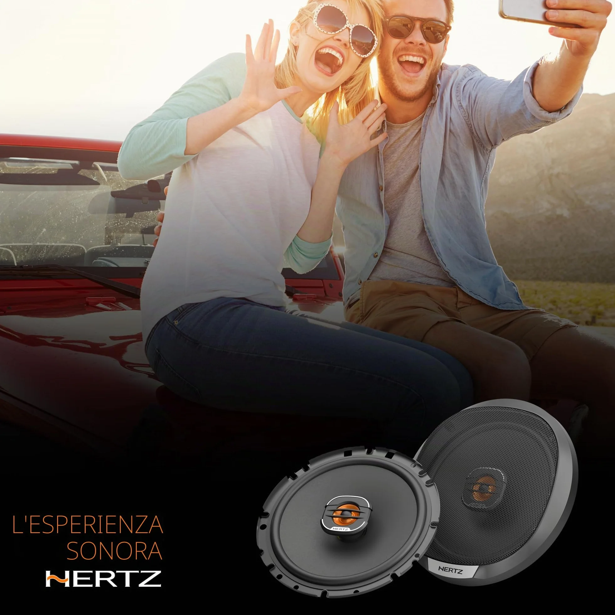 Hertz X 165 Fan Edition 2-Way Coaxial Speakers 165/170mm 300W Peak 50W RMS 4 Ohm