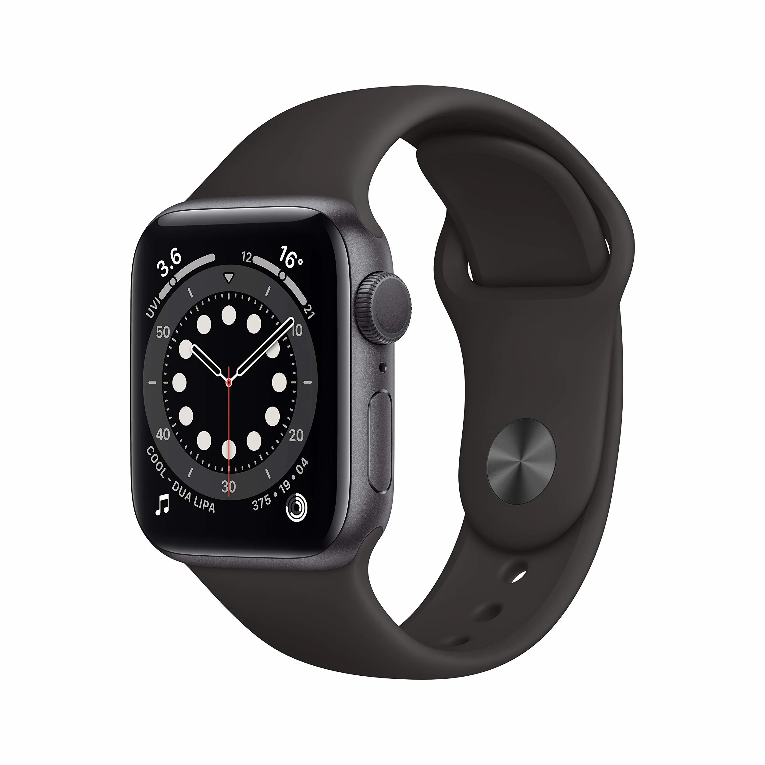 Apple Watch Series 6 GPS 40mm Cassa Alluminio Grigio Siderale Cinturino Sport Nero Ricondizionato