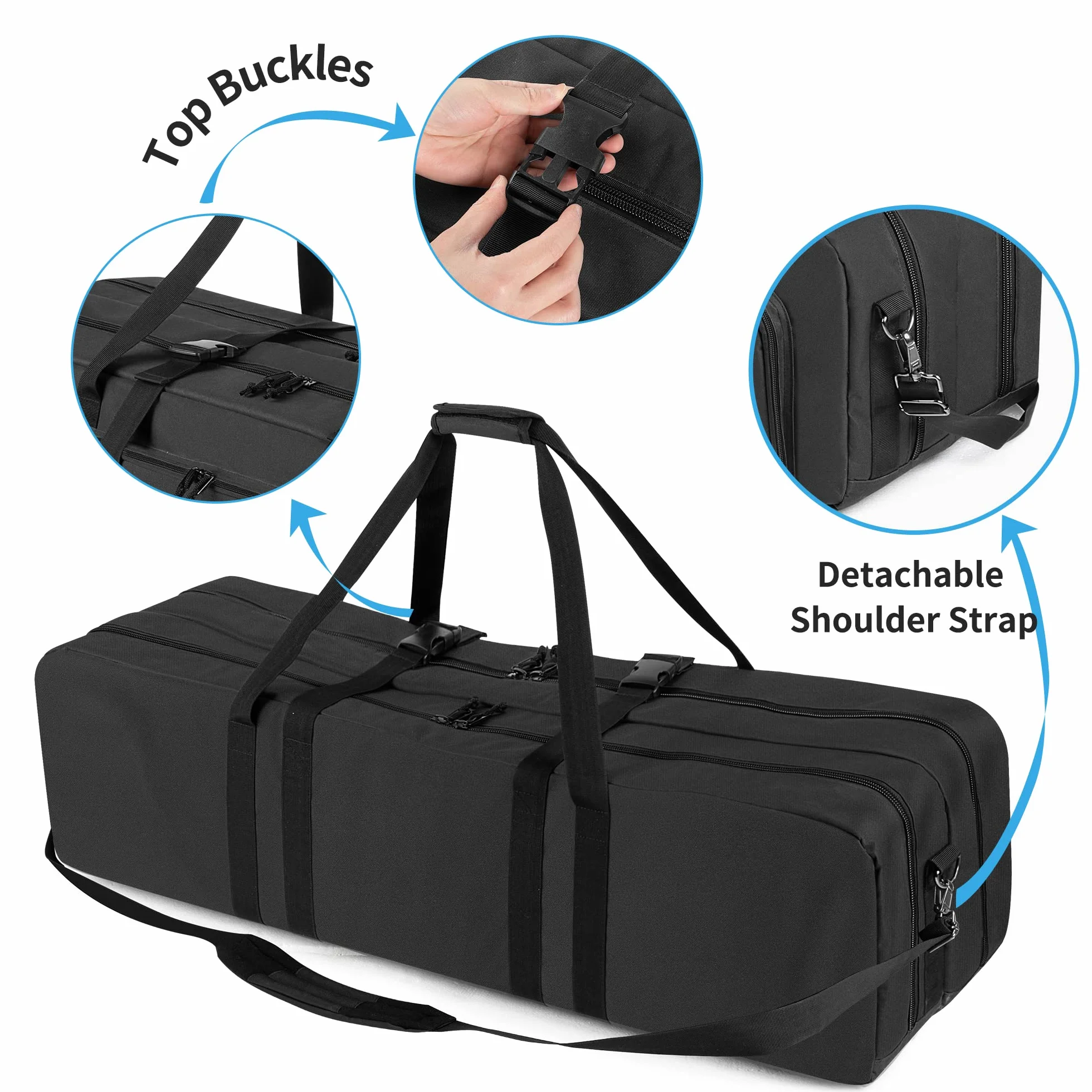 SAMDEW Caso del Telescopio, Borsa per Telescopio a Doppio Strato per lo Stoccaggio di Telescopi Astronomici, Custodia da Trasporto Imbottita per Telescopio da 103,6cm, Bonus Accessori Borsa e Tracolla