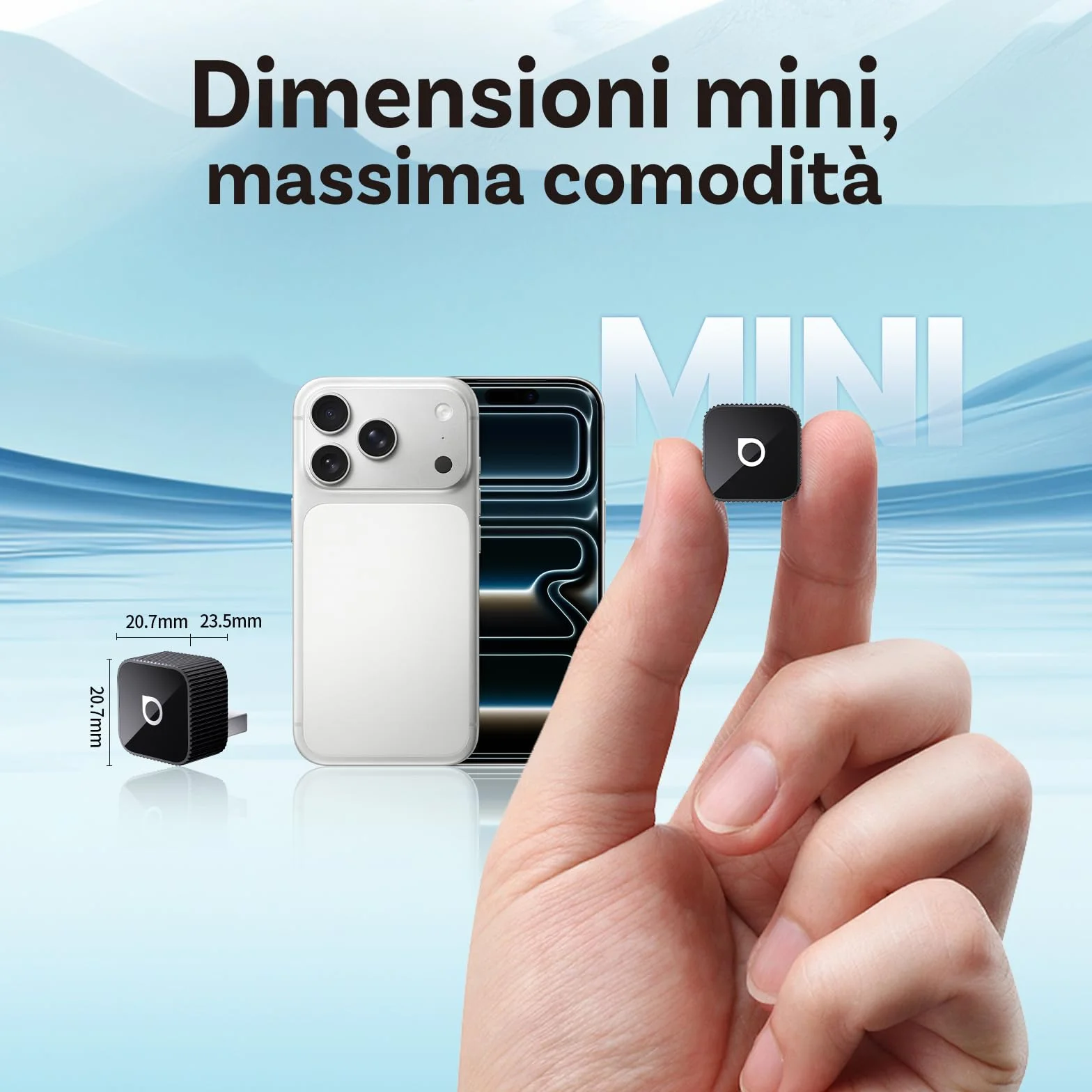 OTTOCAST (2026 Aggiornato) 2 in 1 Adattatore Wireless CarPlay & Android Auto, Mini Slim per iOS 10+ & Android 11+, Supporto Multi-Utente, Plug & Play, Connessione Veloce