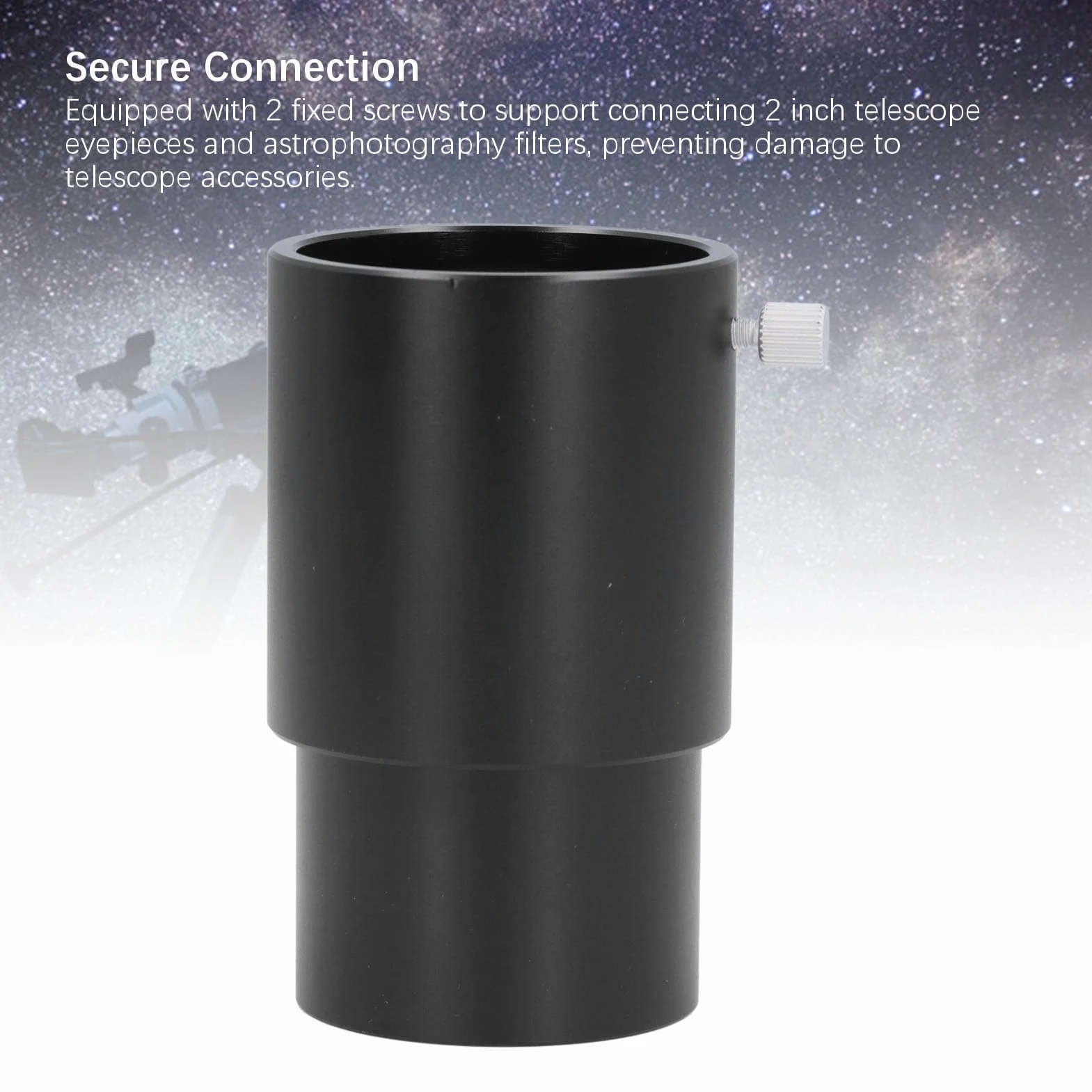 Tubo di Prolunga per Telescopio da 2 Pollici, Adattatore per Oculare Filettature M48x0.75mm, Accessorio per Telescopi Astronomici con Filtri