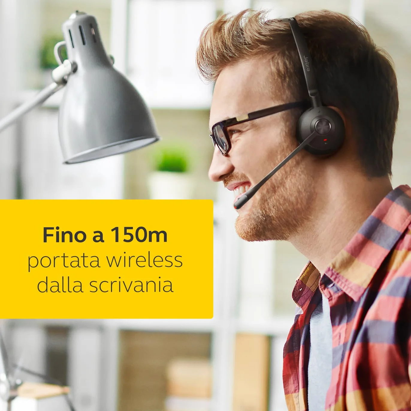 Jabra Engage 75 SE - Cuffie mono con cuscinetto per le cuffie, base, alimentazione elettrica, cavo USB-C a USB-A da 1,5 m, cavo per telefono da ufficio, guida rapida e garanzia