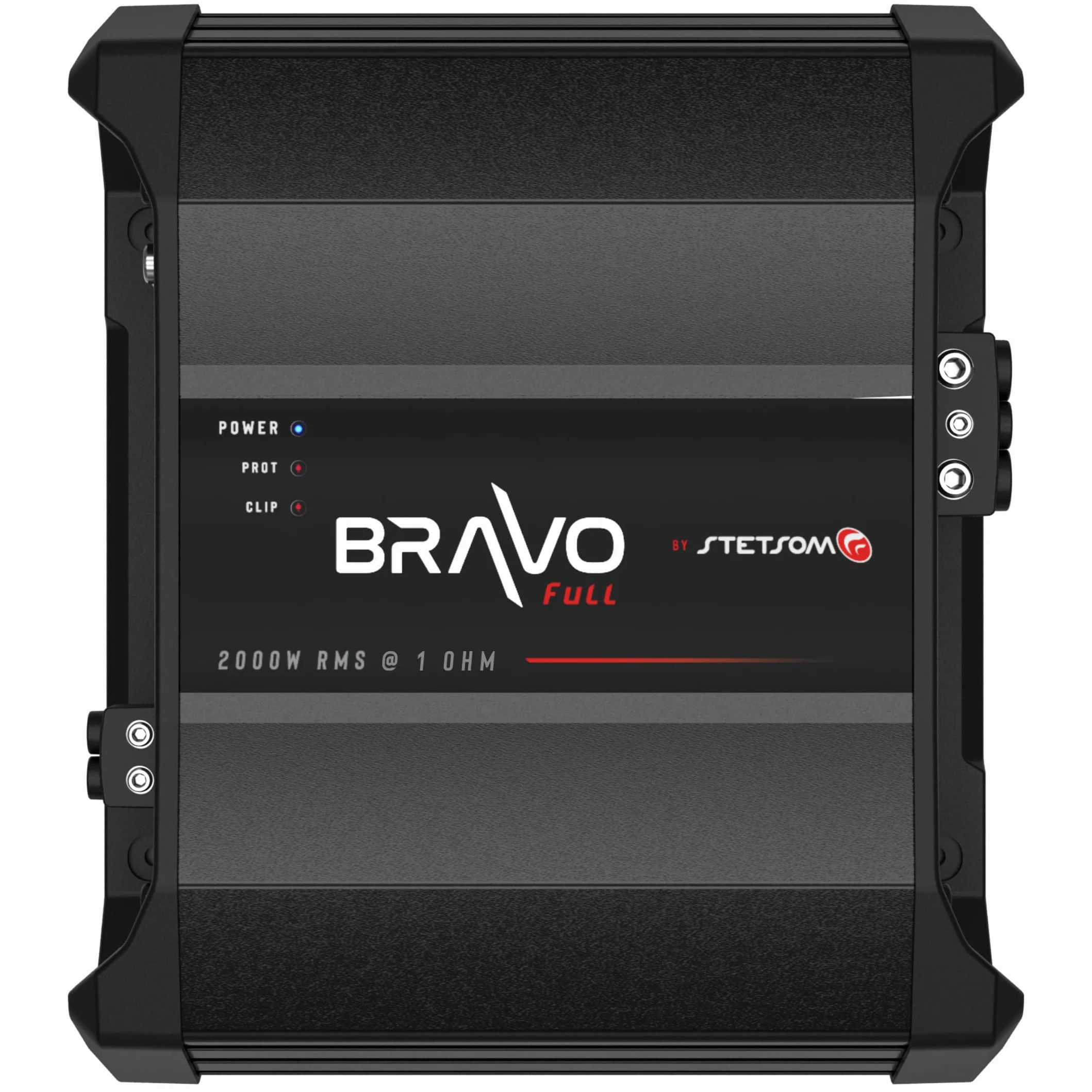 Stetsom Bravo Full 2000 1 Ohm Mono Car Amplificatore, 2000.1 2K Watt RMS, 1Ω Stabile Car Audio, Qualità del suono HD, Crossover & Bass Boost, Altoparlante stereo per auto Subwoofer MD, Smart Coolers