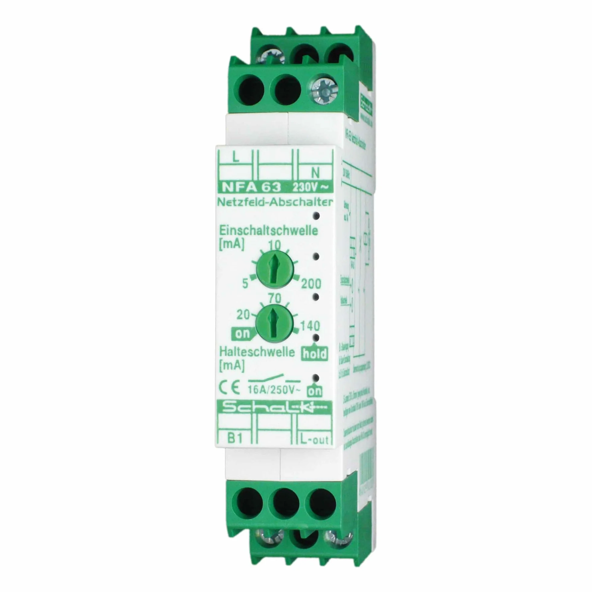 Schalk NFA 63 interruttore automatico verde 230VAC