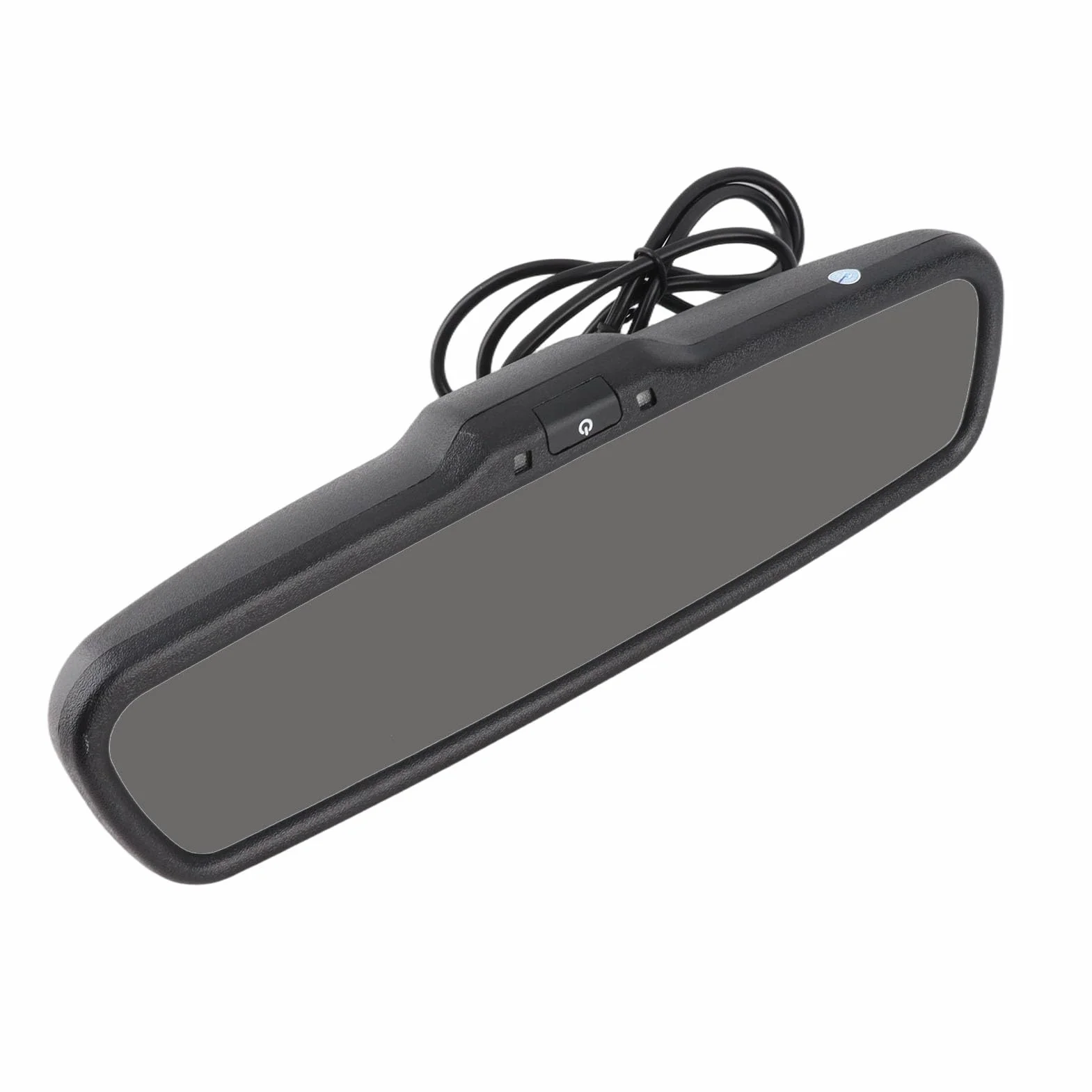 Monitor specchietto retrovisore auto-KIMISS Monitor retrovisore, 4.3 pollici nuovissimo design di moda ABS Monitor retrovisore Monitor oscuramento automatico retrovisore nero
