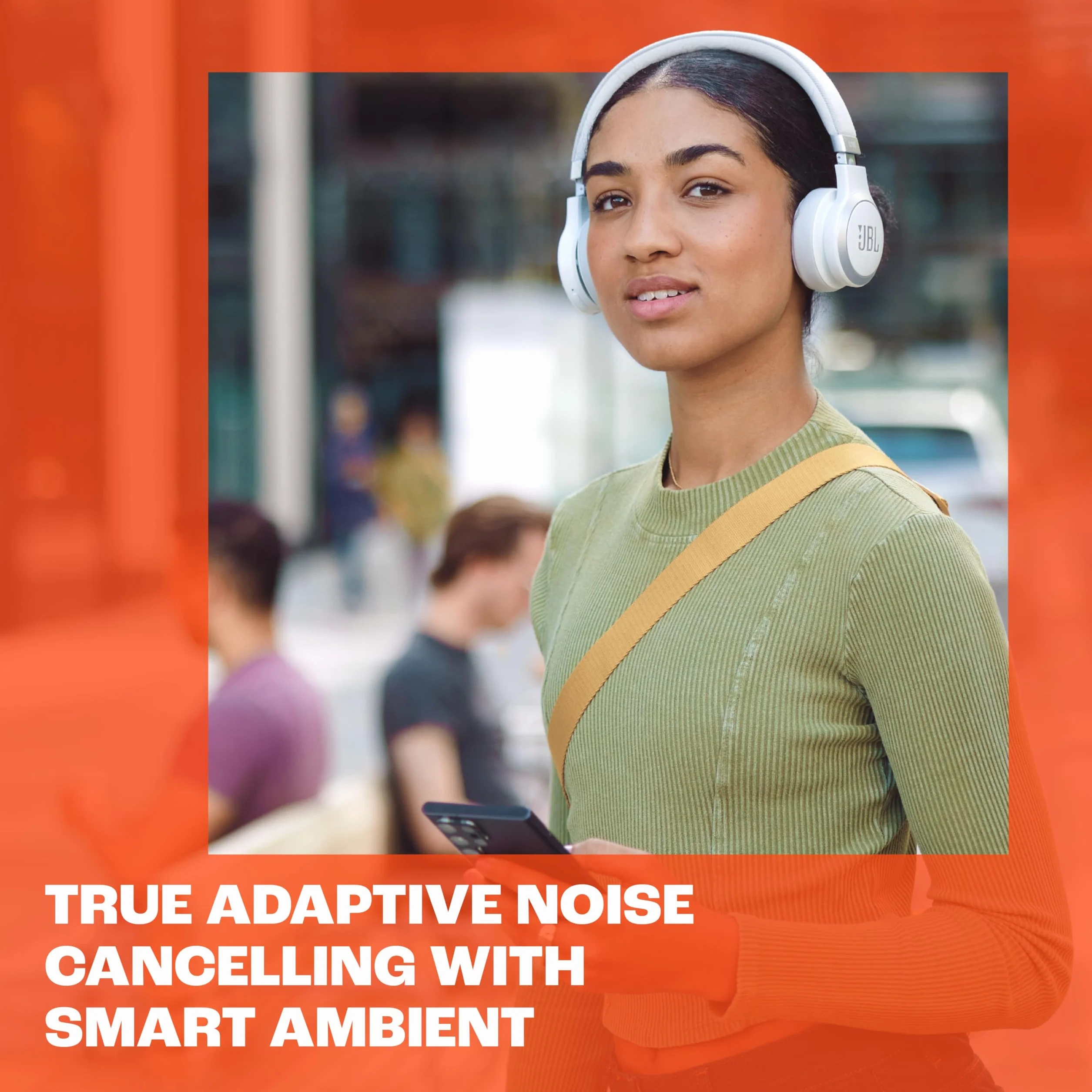 JBL Live 670 NC Cuffie On-Ear Bluetooth Wireless, con Cancellazione Adattiva del Rumore, SmartAmbient, Personi-Fi 2.0, JBL Surround, Connessione Multipoint, fino a 65 Ore di Autonomia, Nero