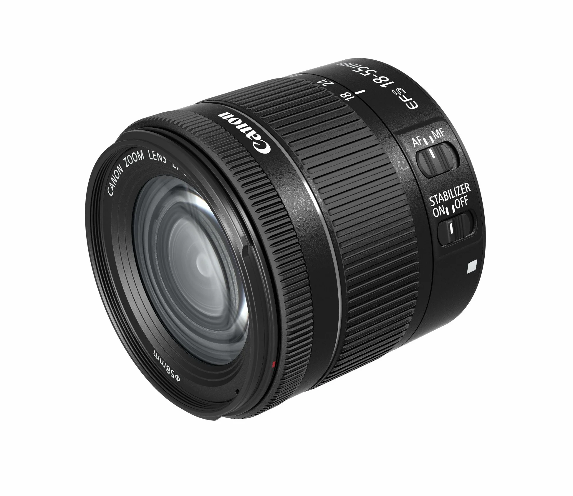 Canon EF-S 18-55mm f/4-5.6 IS STM Obiettivo, Nero (Ricondizionato)
