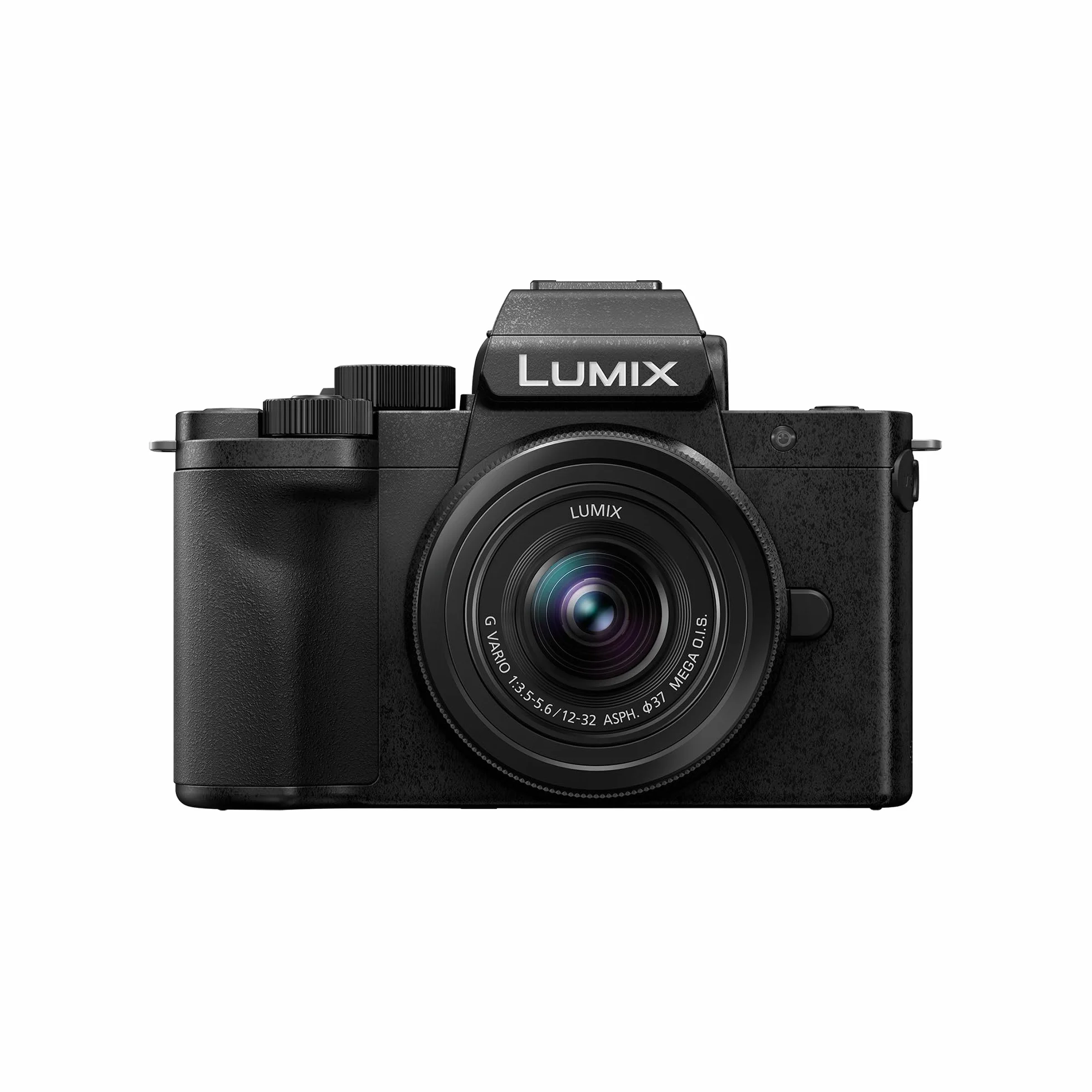 Panasonic Lumix DC-G100DKEGK Fotocamera Mirrorless Micro Quattro Terzi con Obiettivo Lumix G Vario 12-32mm F3.5-5.6, 20.3MP, 4K 30p e FHD 60 Video, Videocamera per Vlogging, Ricarica USB-C, Nero