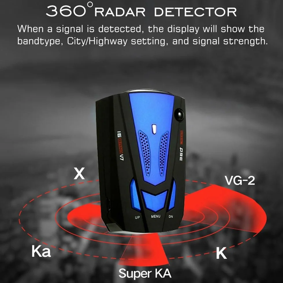 Rilevatore di Radar per Auto, Rilevatore Mobile a Lungo Raggio 360° con Allerta Autovelox e Avviso Vocale, Sicurezza di Guida Potenziata per Viaggi Autostradali