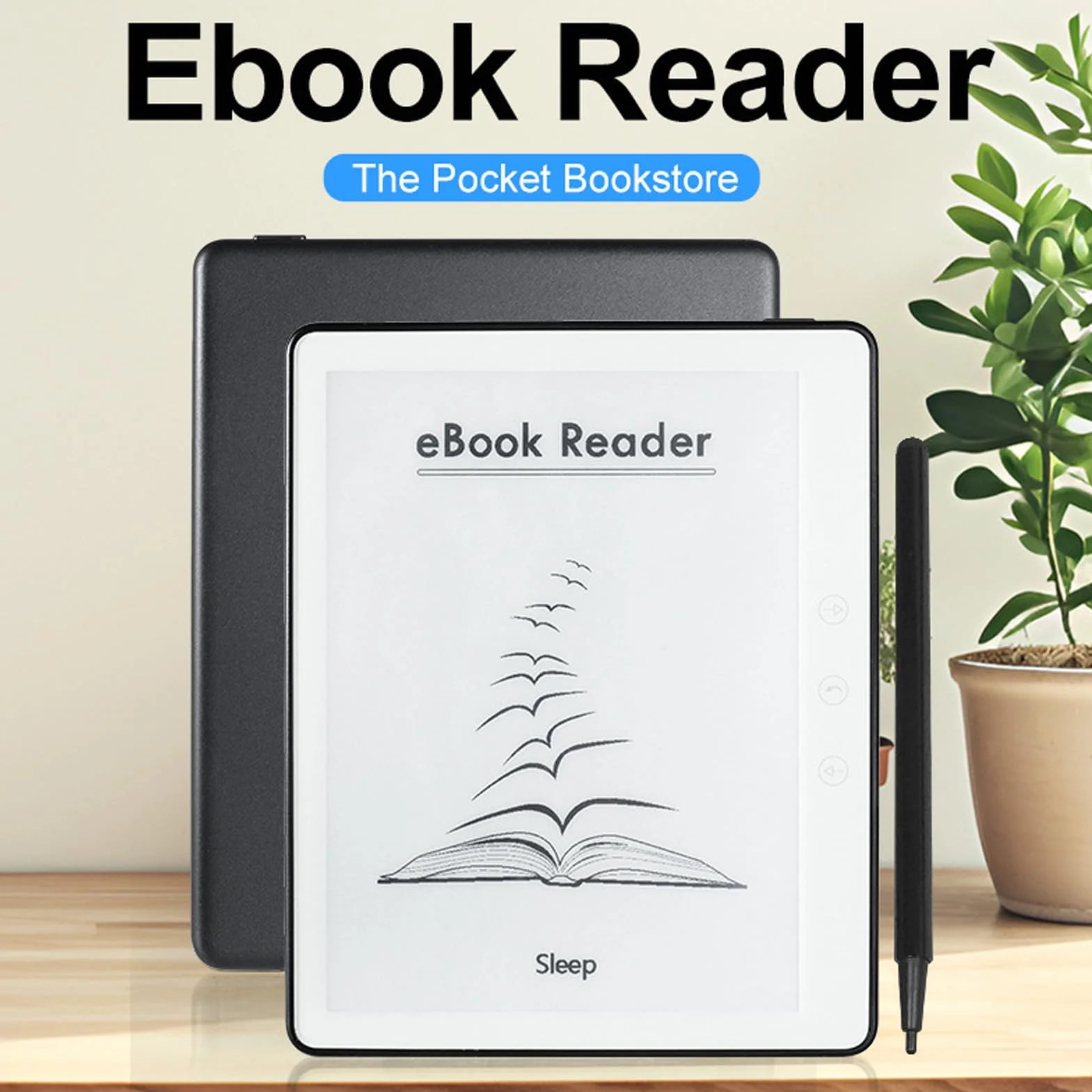 Lettore E, Lettore di Libri Elettronici Touch Screen 5,76 Pollici per Android 8.1, 1 GB 16 GB