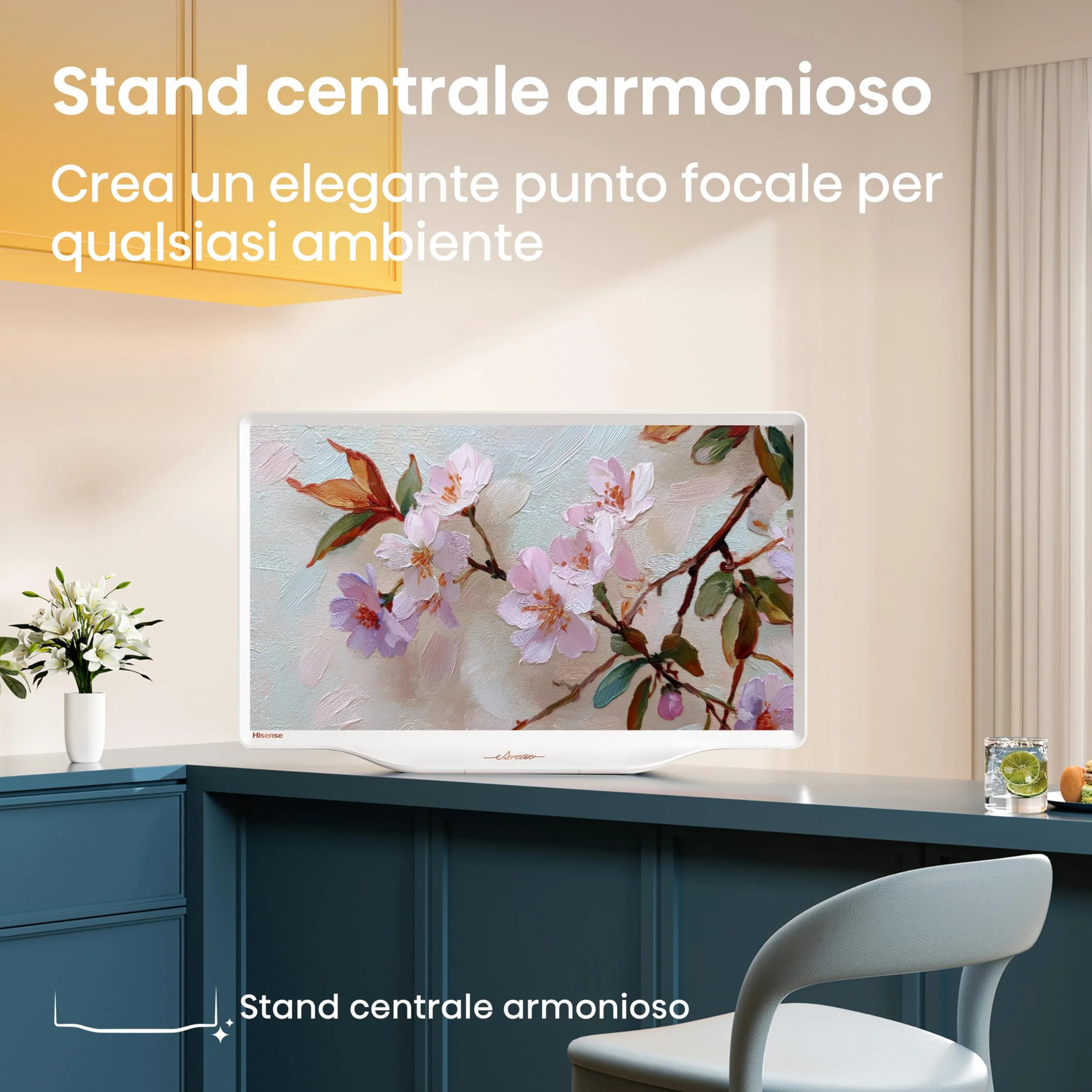 Hisense Smart TV QLED 32" Full HD 32S5Q 60Hz Dolby Atmos HDR10 VIDAA OS WiFi Game Mode AirPlay2 Works with Alexa