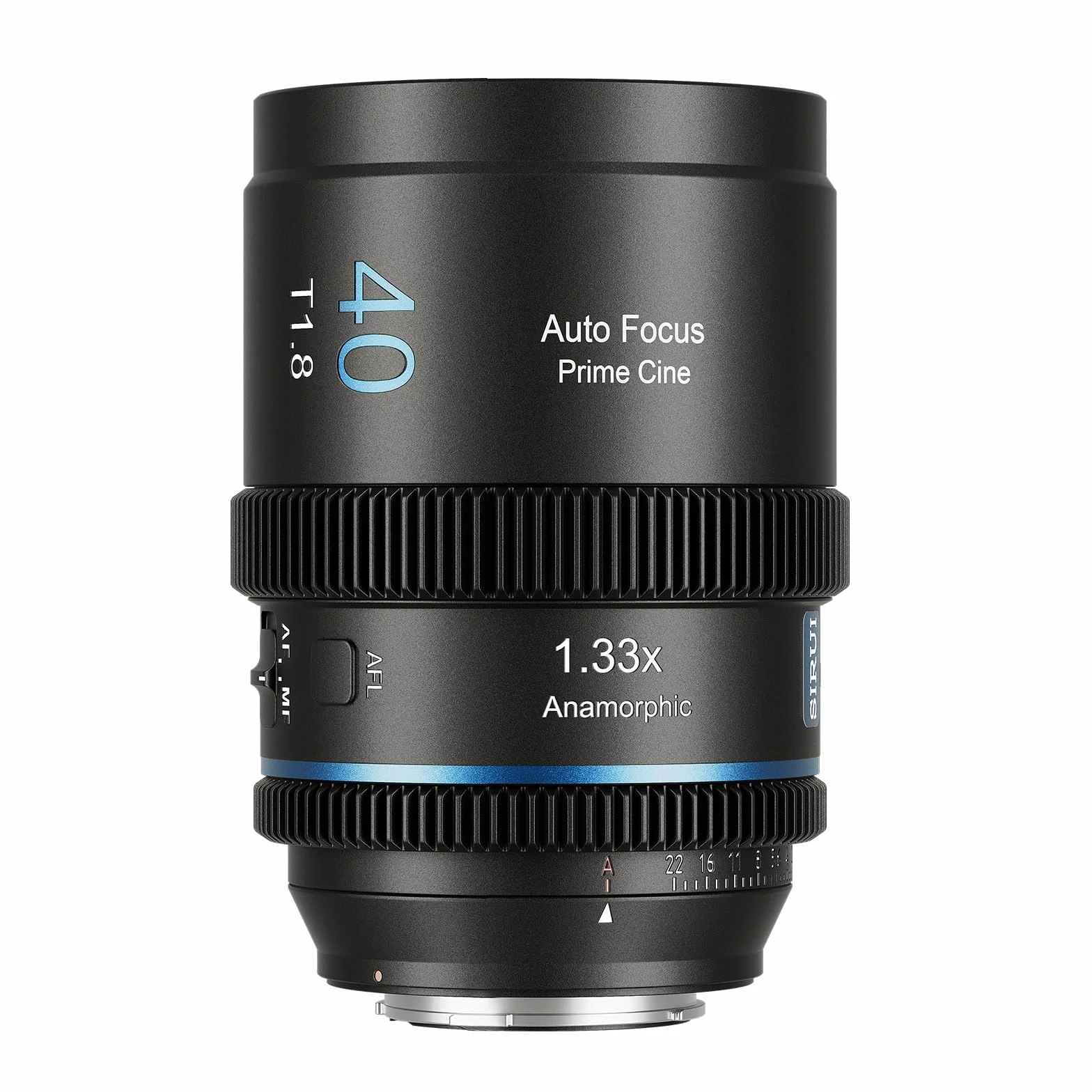 SIRUI 40 mm T1.8 1.33 X Anamorphic Lens S35 Autofocus Lens for L Mount Cameras, DC-S5/S5M2, DC-S1/S1H/S1R, DC-S9, SL1, CL, FP, FPL (Neutral Flare)