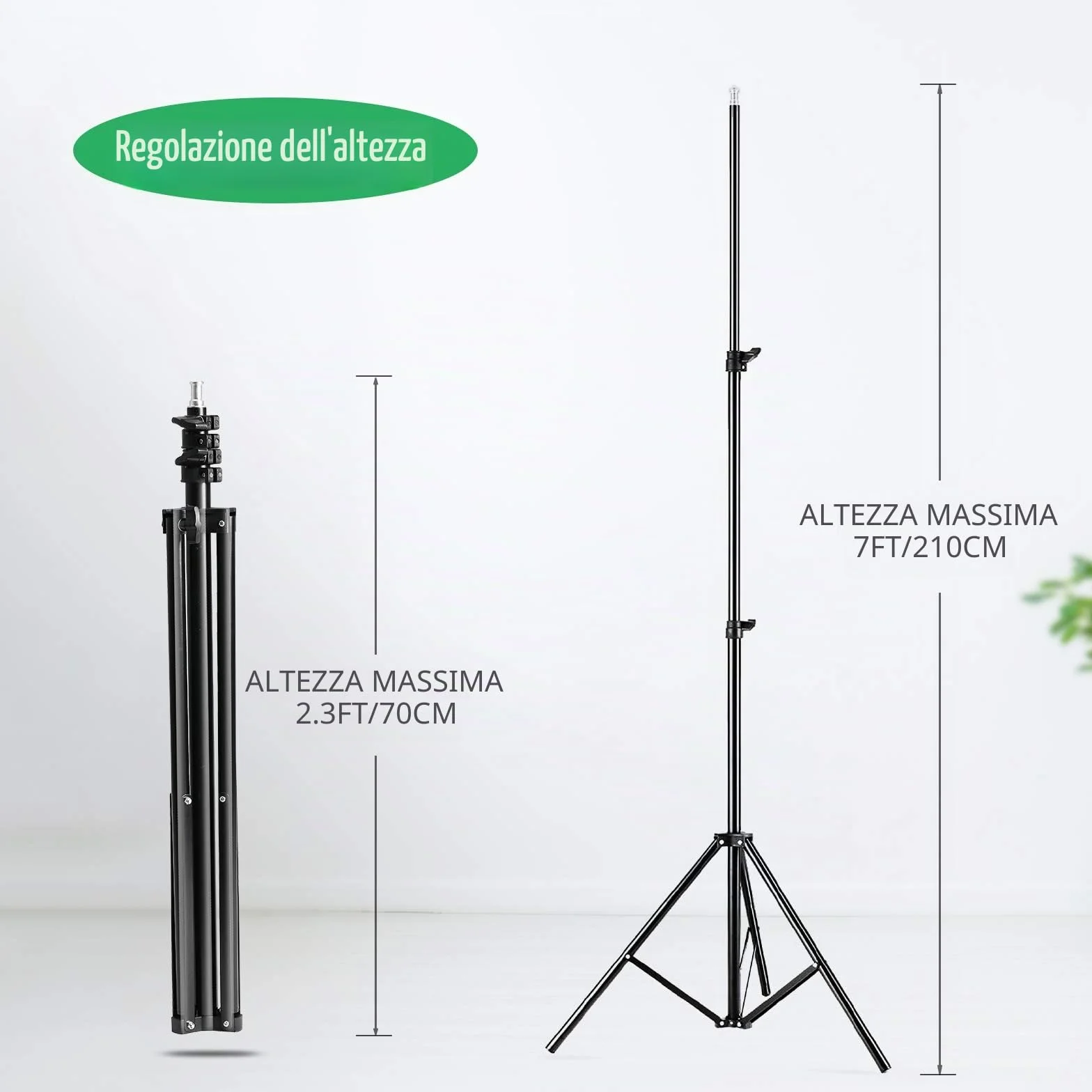 Andoer Set Fotografico, Studio Fotografico Kit di Illuminazione 1.8x 2.8m/6x9ft con Sistema per Sfondo 135W 5500K Ombrello Softbox Softbox kits 5in1 Reflector for Photo Studio Fotografia Video