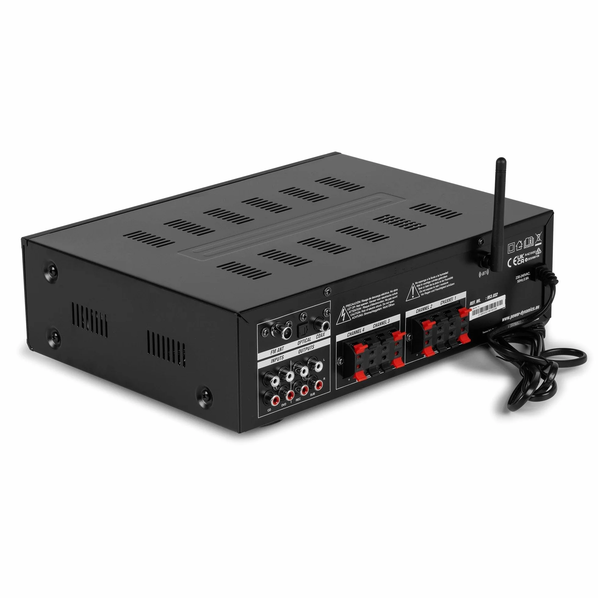 IMPIANTO AUDIO FILODIFFUSIONE BLUETOOTH TELECOMANDO CASSE TONDE DA CONTROSOFFITTO (8 CASSE)