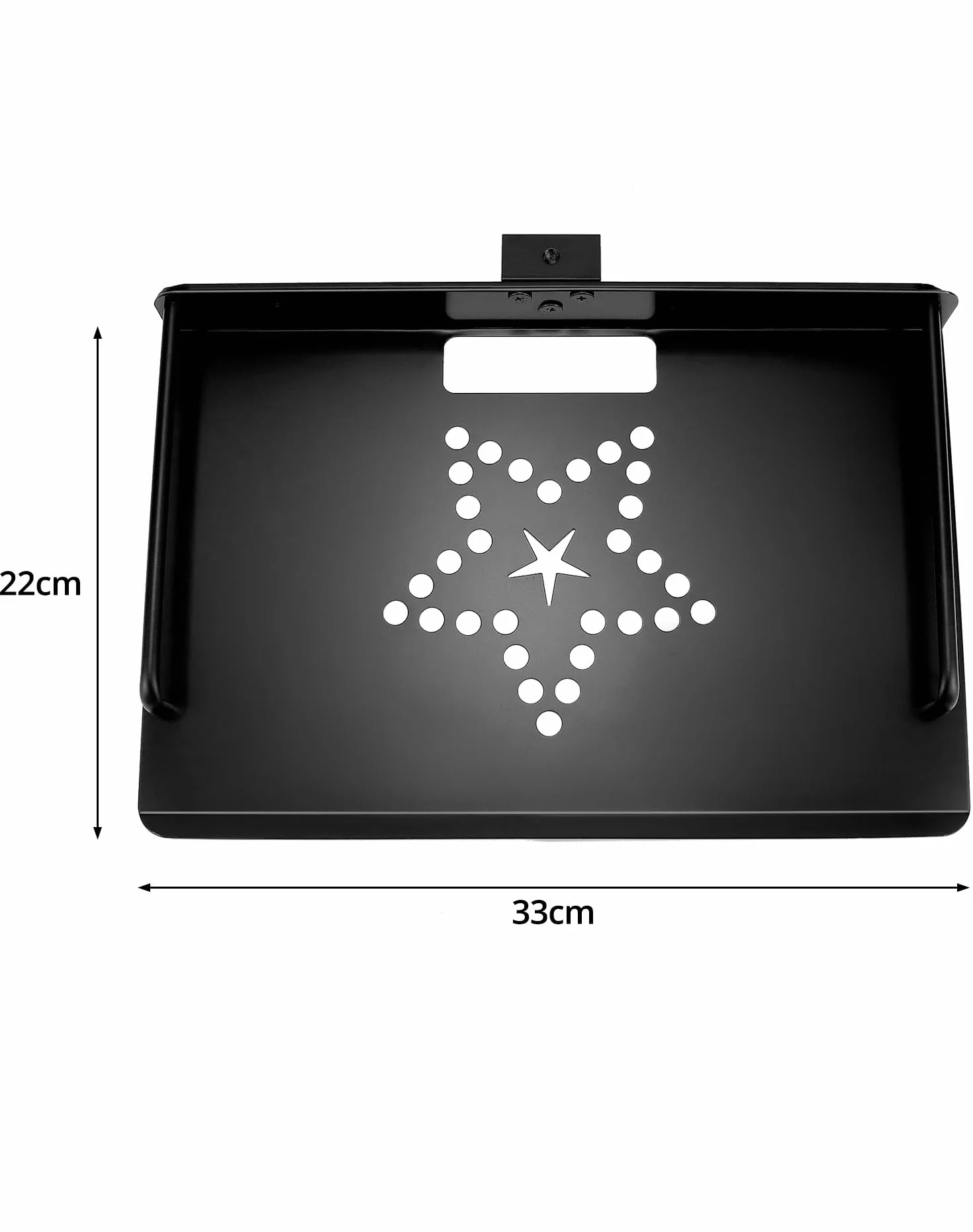 QWORK® Supporto per proiettore a soffitto con guidacavo integrato, regolabile in altezza 30-60 cm - capacità di carico 3 kg - per proiettori e telecamere