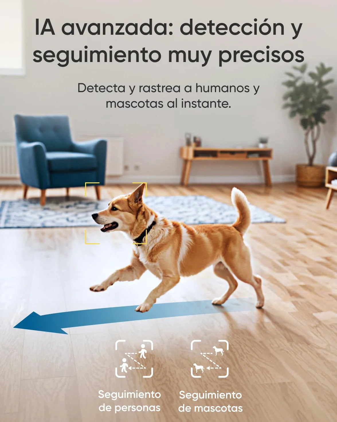 eufy Security Indoor Cam E30, telecamera wifi interno 4K UHD, Rotazione Pan-Tilt a 360°, Visione Notturna a Colori, Rilevamento AI, Tracciamento Automatico di Persone/Animali (ricondizionato)
