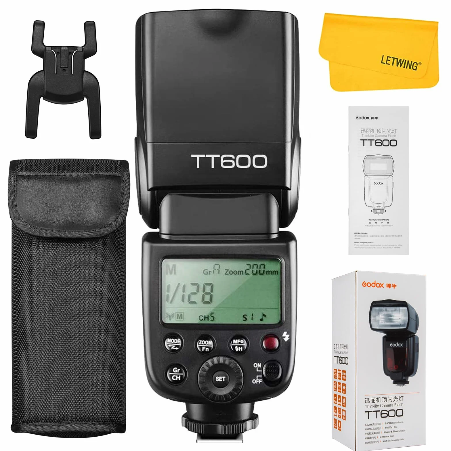 Godox TT600 Flash Speedlite do Aparatu