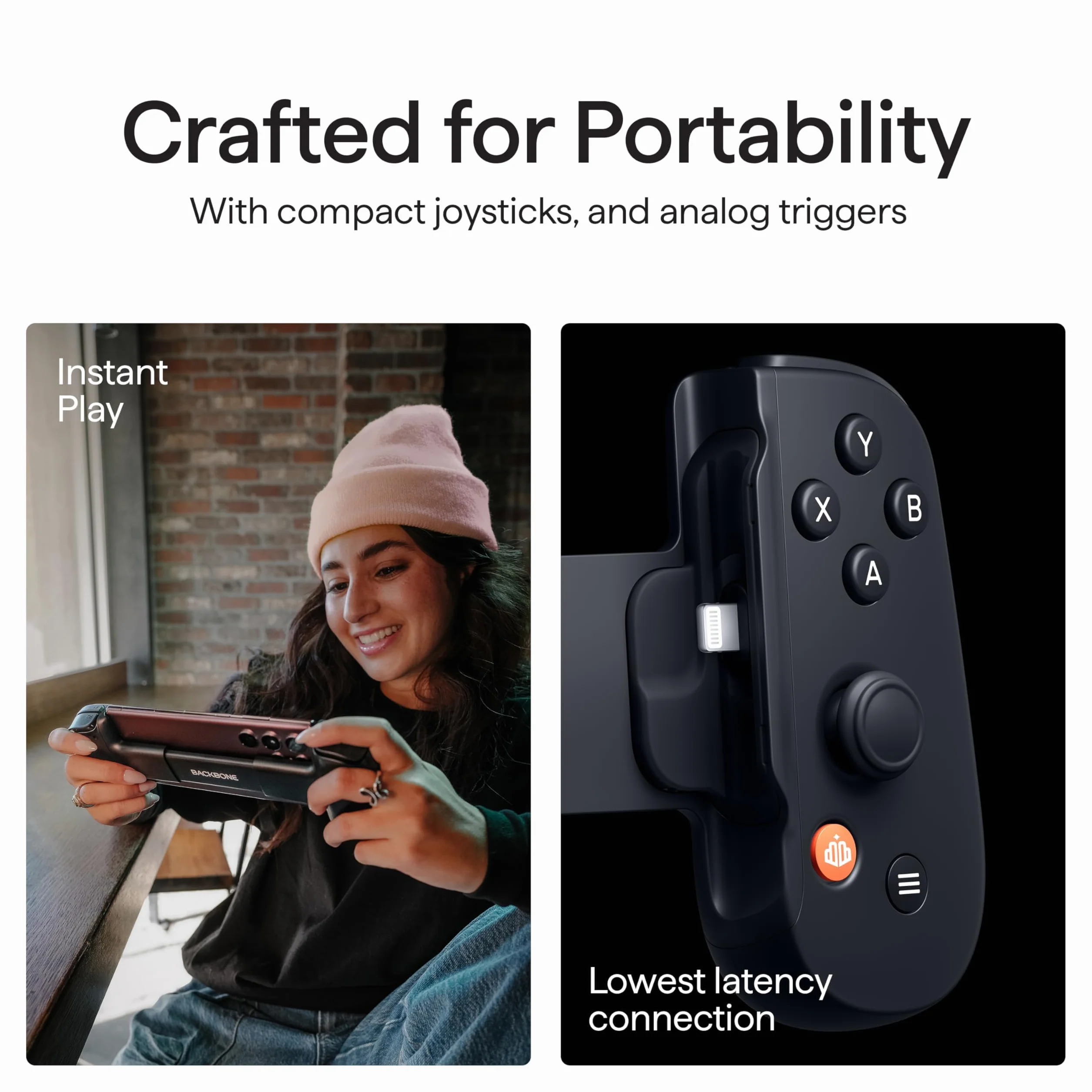 BACKBONE One Mobile Gaming Controller per iPhone (Lightning) - 2nd Gen - Trasforma il tuo iPhone in una console di gioco - Gioca a Xbox, PlayStation, PC e App Store (3 mesi di Apple Arcade inclusi)