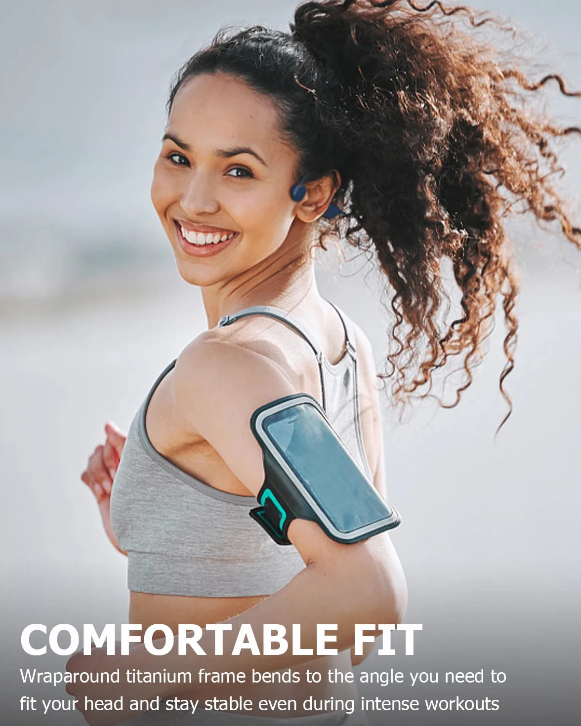 SANOTO Cuffie Conduzione Ossea Open Ear Auricolari Bluetooth 5.3 Ossea Auricolari Conduzione Ossea Wireless IPX7 Cuffie Sport Impermeabili e Antisudore Adatte per Corsa Ciclismo Fitness Ufficio
