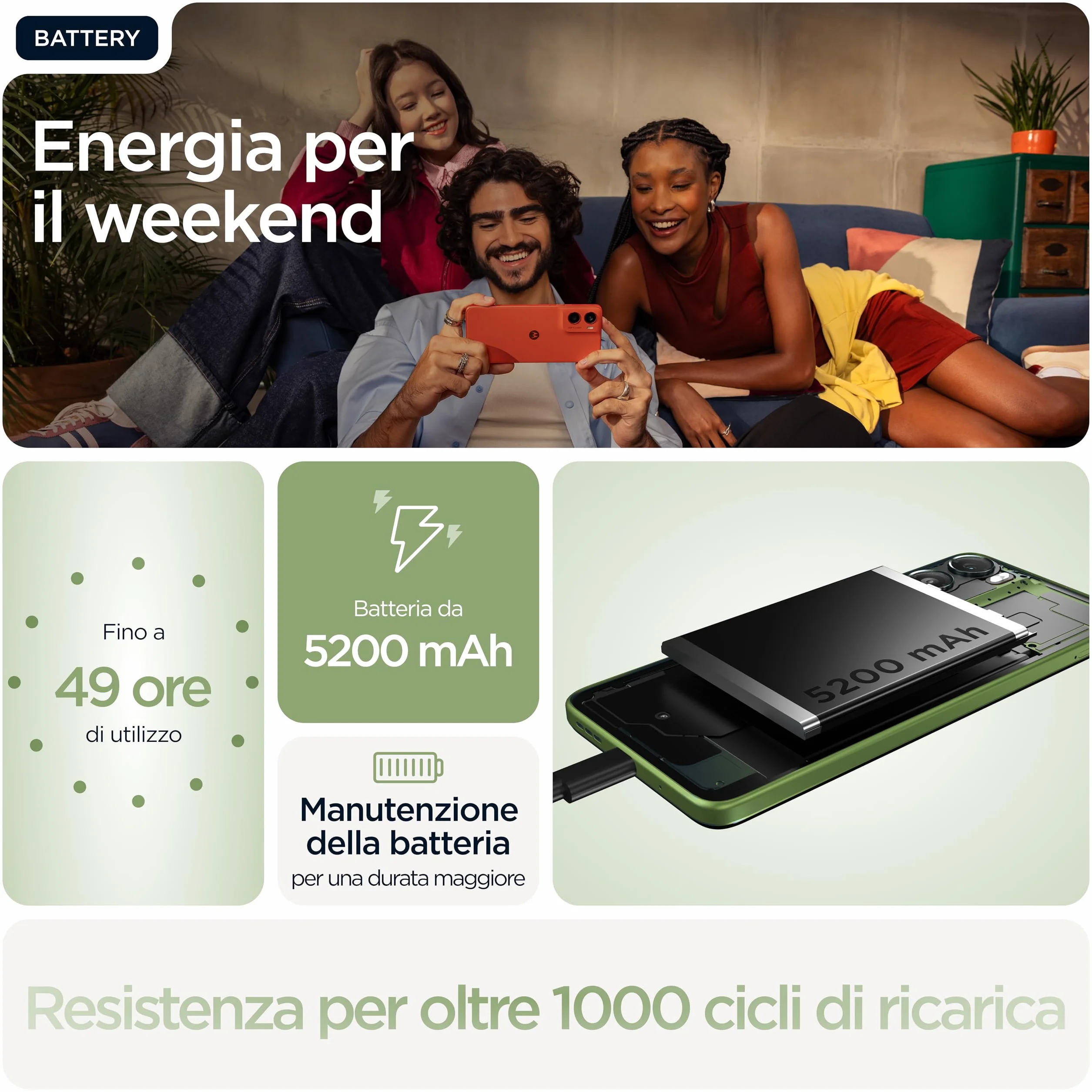 Motorola moto g06 (4/256GB, Fotocamera 50MP+flicker cam, selfie 8MP, Display HD+ 6.88", MediaTek Helio G81 Extreme, 5200mAh, Android 15), Tendril