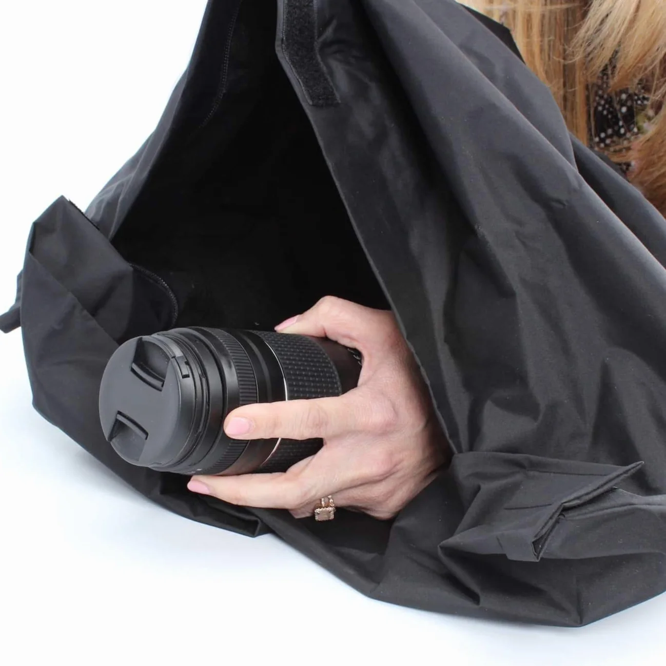 Borsa Per Camera Oscura Borsa Per Il Cambio Della Pellicola - Tessuto di cotone spesso 70 x 70 cm Materiale antistatico per il cambio della pellicola Sviluppo di materiali fotografici professionali