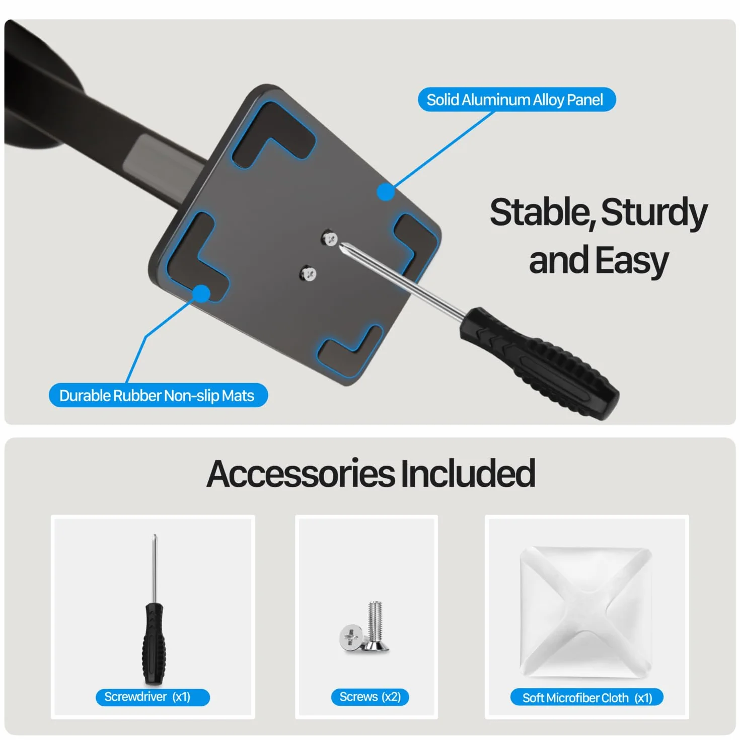 Stand per AirPods Max con Modalità Sleep, Supporto cuffie da scrivania in Alluminio, Base antiscivolo, Superficie antigraffio, Compatibile con altre cuffie (Nero)