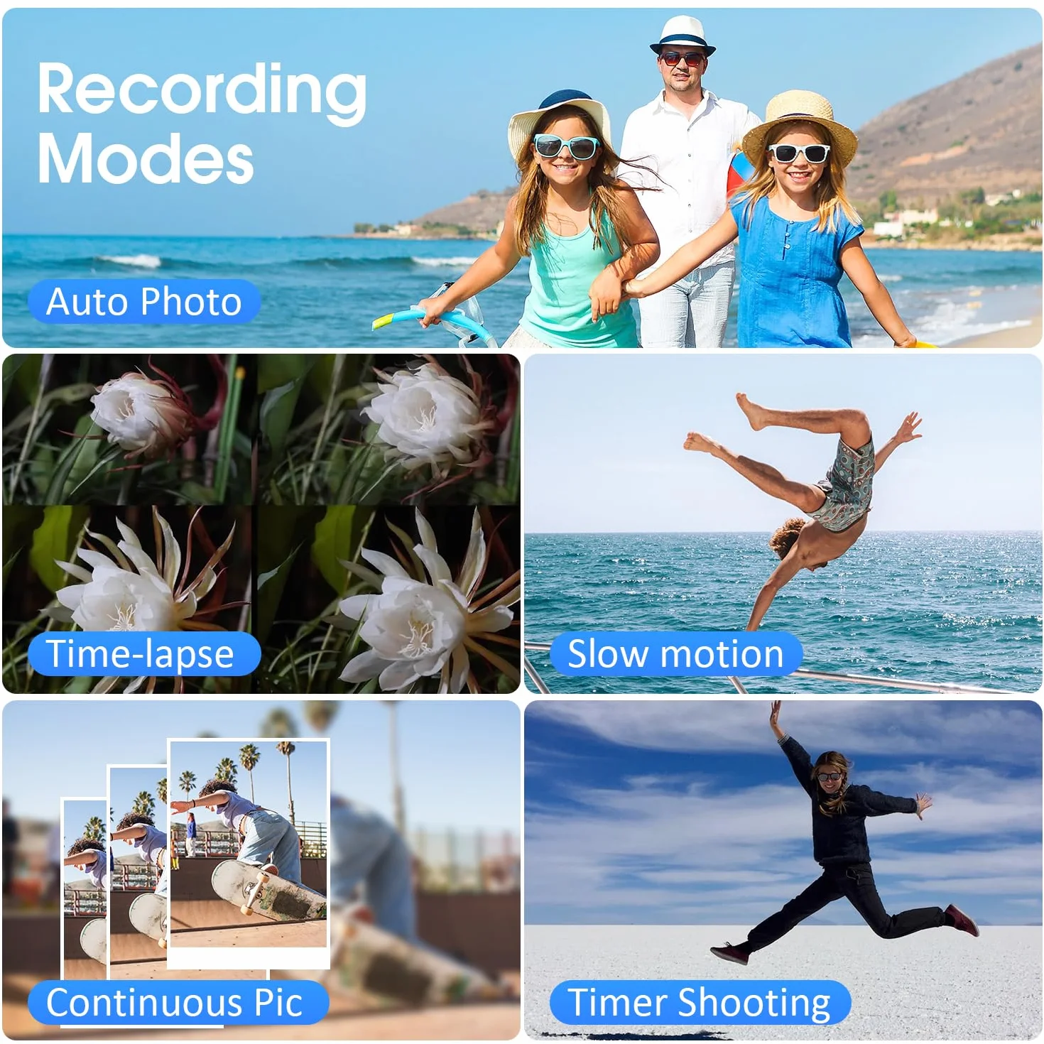 Videocamera 4K 48MP Foto/Videoregistratore 4K 60FPS, Videocamera Digitale per YouTube Vlogging con Microfono Wireless/Scheda SD/2 Batterie/Telecomando