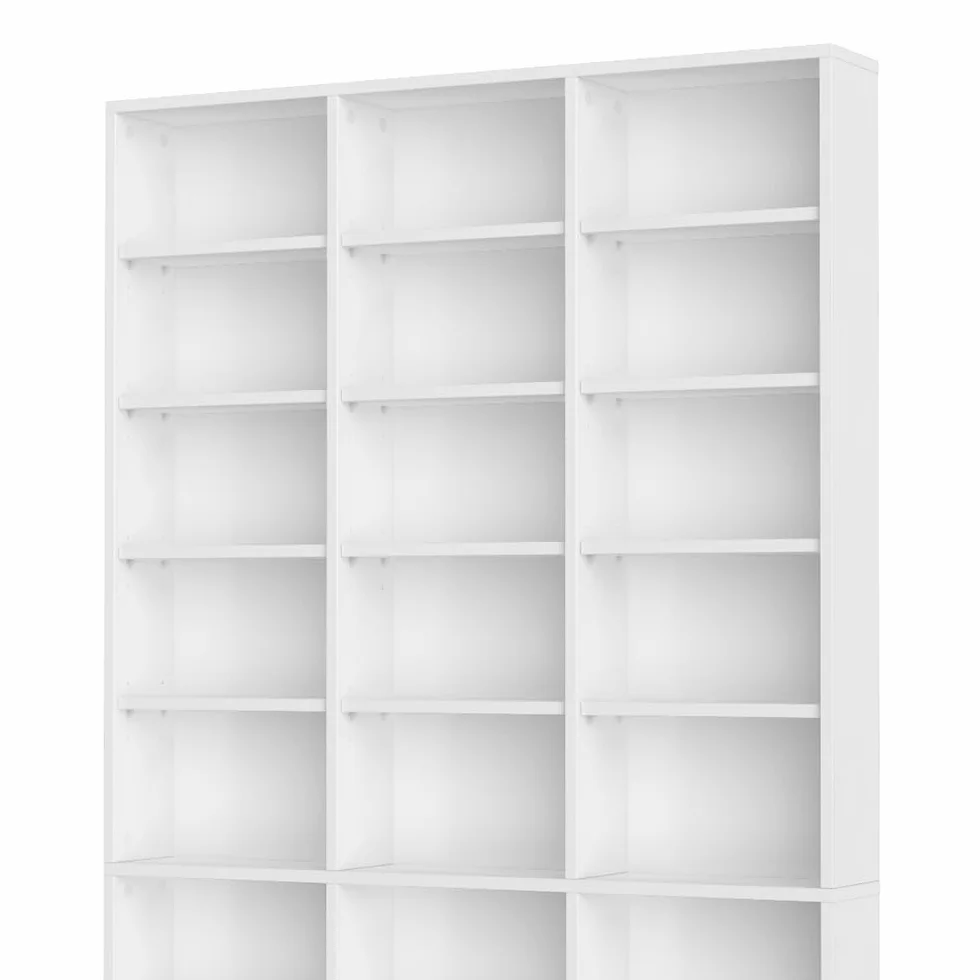 Vicco Scaffale porta cd Jukebox, Bianco, 102 x 178 cm