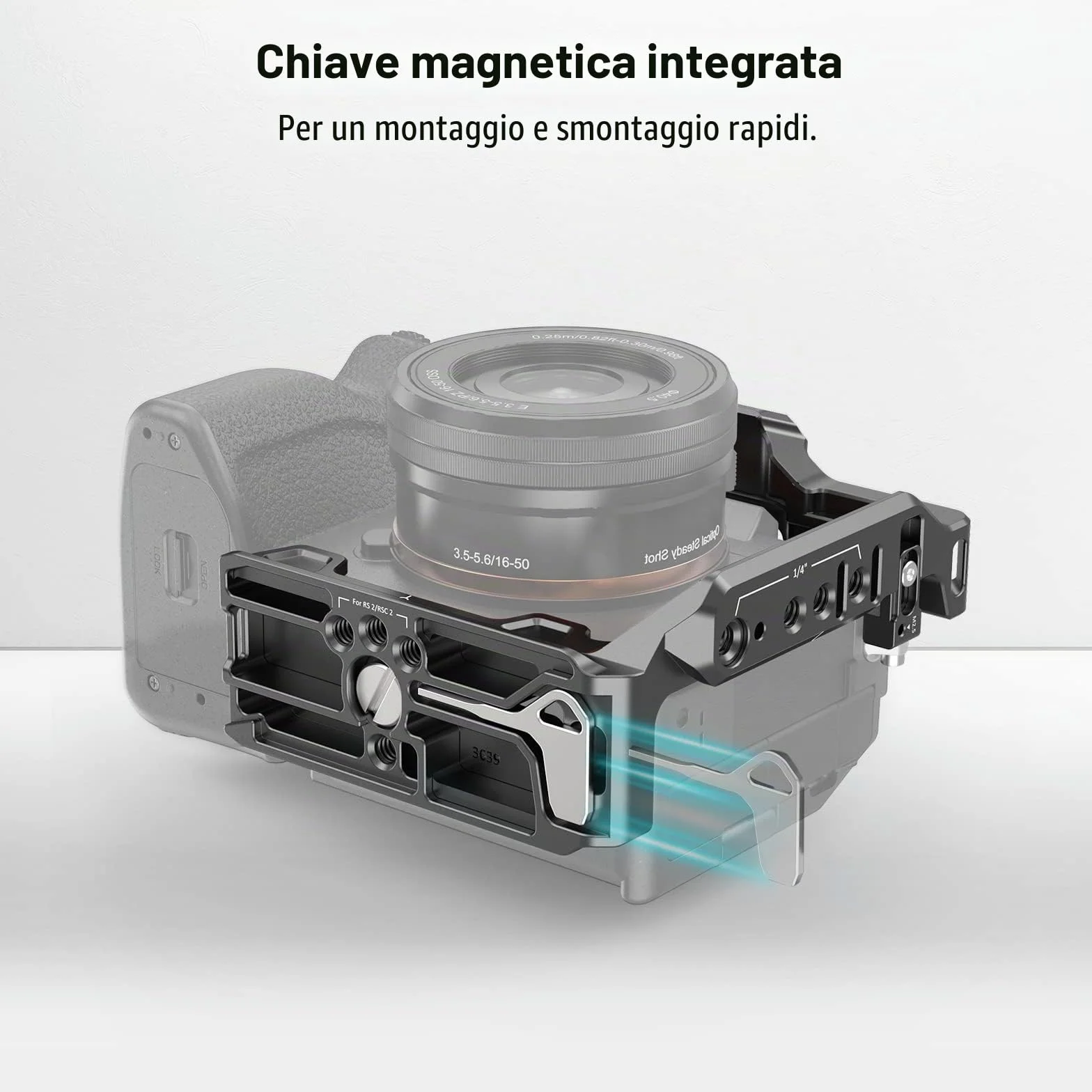 SMALLRIG Mezza Gabbia per Sony A7 IV A7S III A1 A7R IV A7R V- 3639