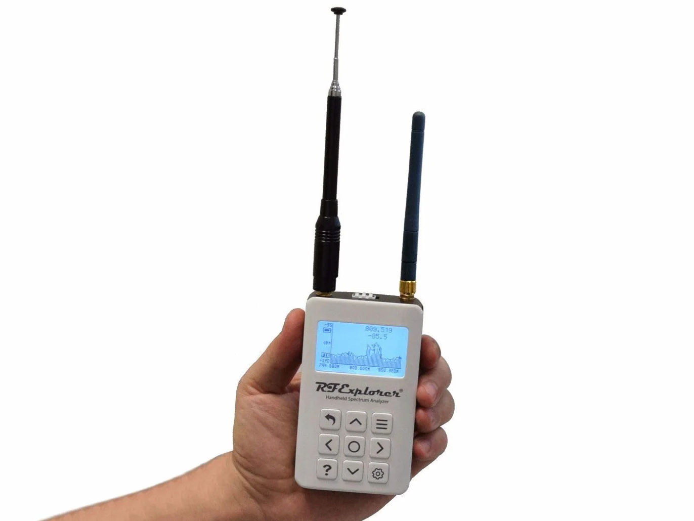 RF Explorer 6G Combo Plus – Analizzatore di Spettro RF Portatile 50 kHz – 6,1 GHz (fino a 7,5 GHz) per HAM, SDR, con Custodia in Alluminio e USB Ricaricabile