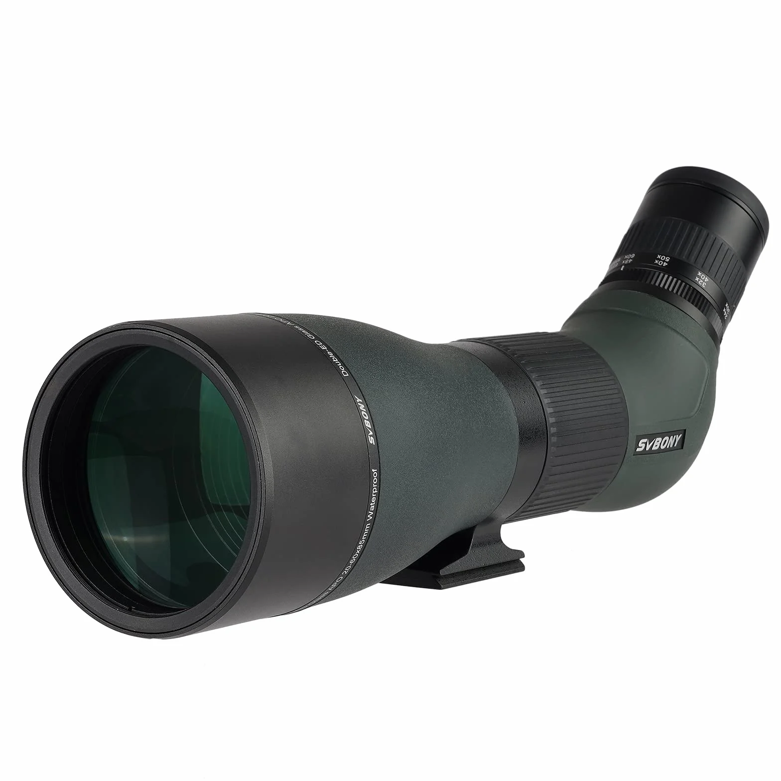 Svbony SA401 APO Spotting Scope 20-60x85, Doppio Vetro ED Cannocchiale per Birdwatching Messa a Fuoco Precisa, Impermeabile Telescopio Angolato per Birdwatching, Natura