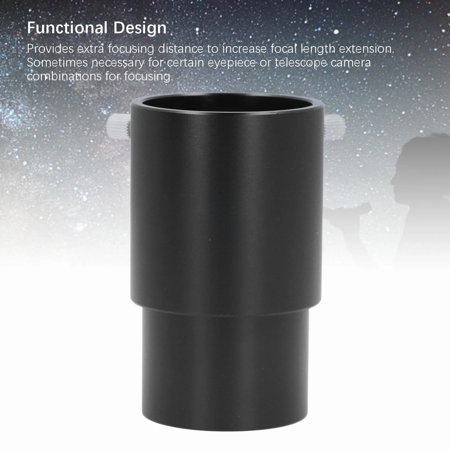 Tubo di Prolunga per Telescopio da 2 Pollici, Adattatore per Oculare Filettature M48x0.75mm, Accessorio per Telescopi Astronomici con Filtri