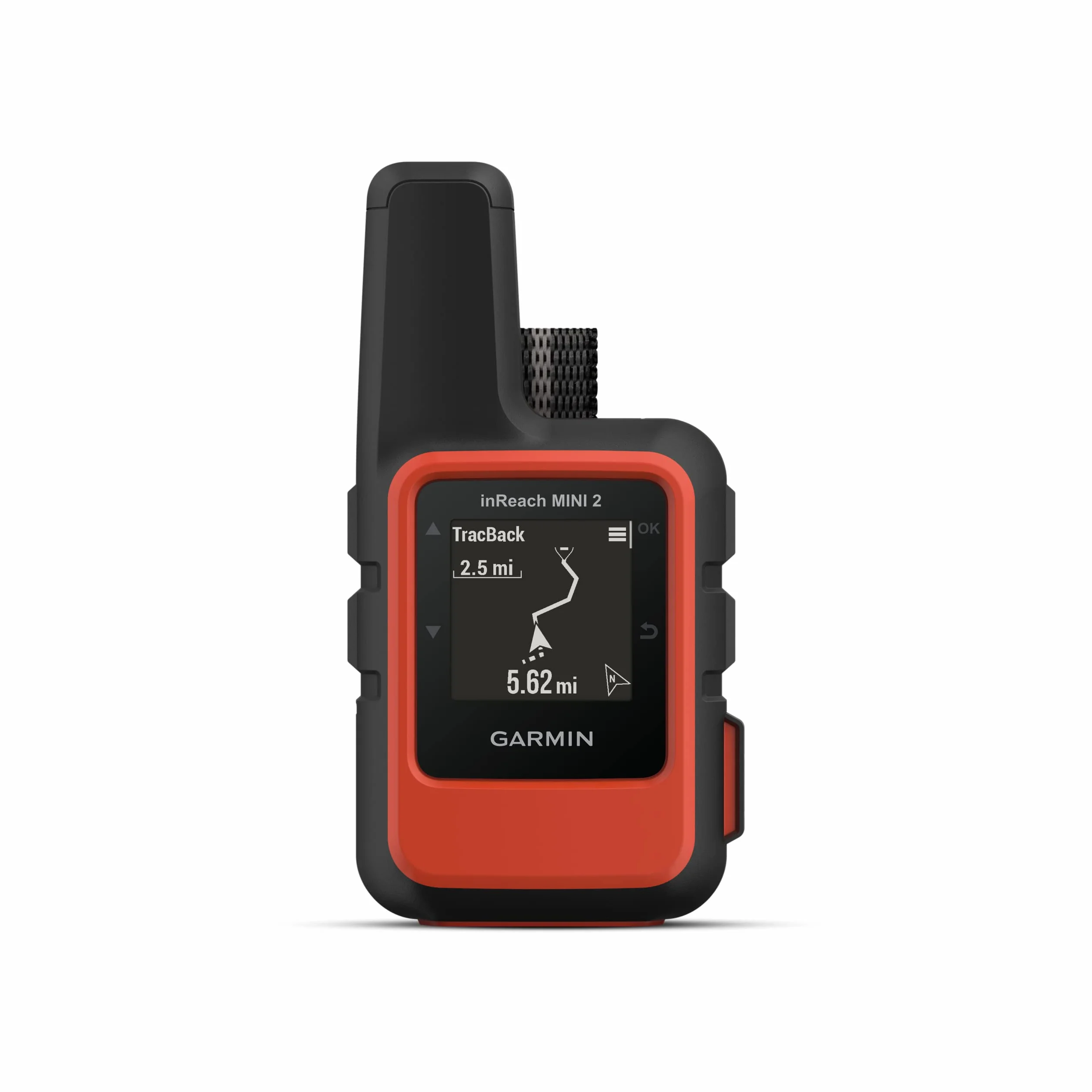Garmin InReach Mini 2 (Flame Red), Comunicatore Satellitare, Copertura Iridium, Invia e ricevi messaggi, Lancia SOS, LiveTrack, TracBack, Autonomia fino a 14 giorni