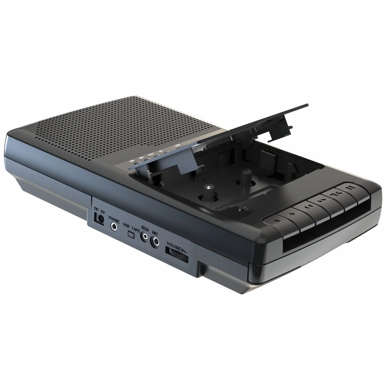 Reproductor Cassette Portatile Lettore Audio Registratore Digitalizza su USB con Maniglia
