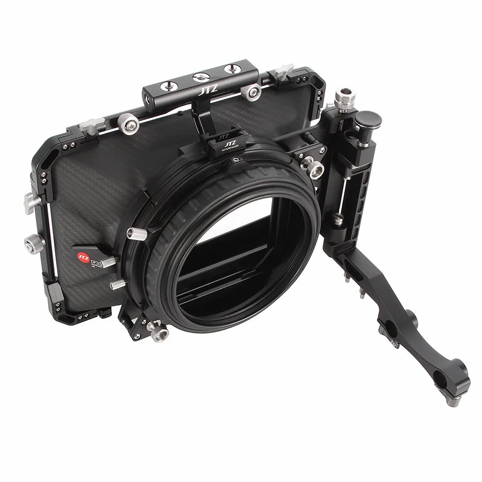 JTZ DP30 Cine Fibra di Carbonio 4x4 "Swing Away Matte Box 15mm/19mm Per Sony ARRI RED CANON BMD